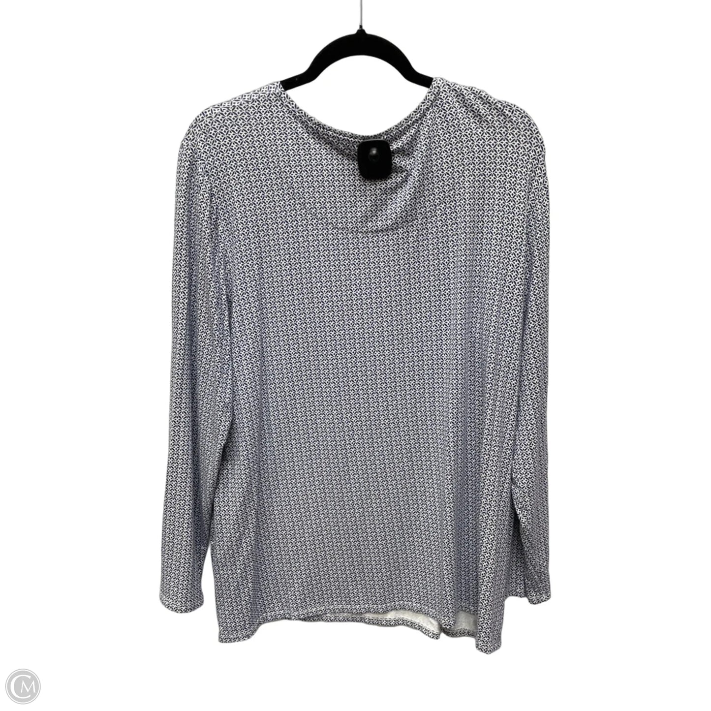 Top Long Sleeve By Chicos In Floral Print, Size: Xl