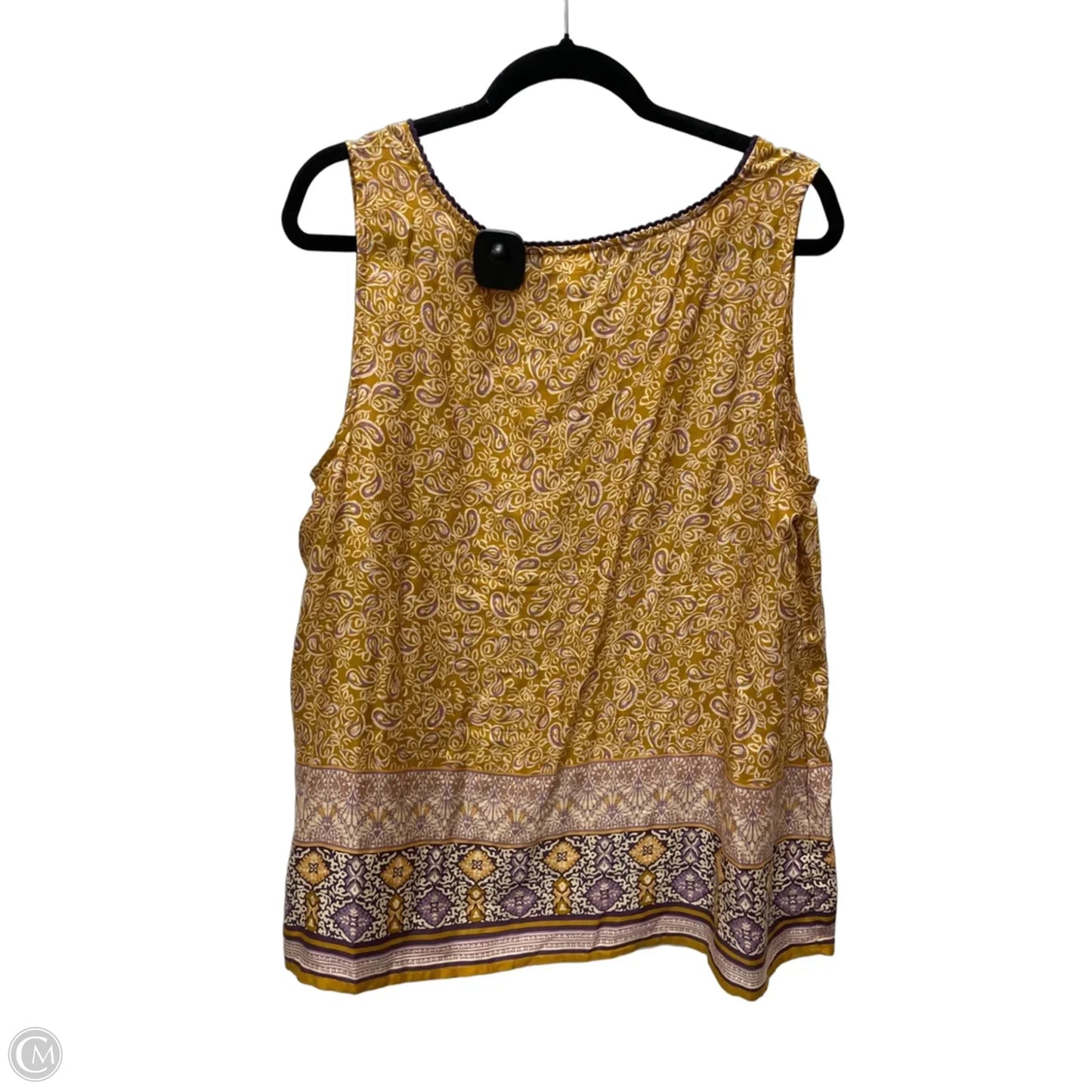 Top Sleeveless By J. Jill In Floral Print, Size: L