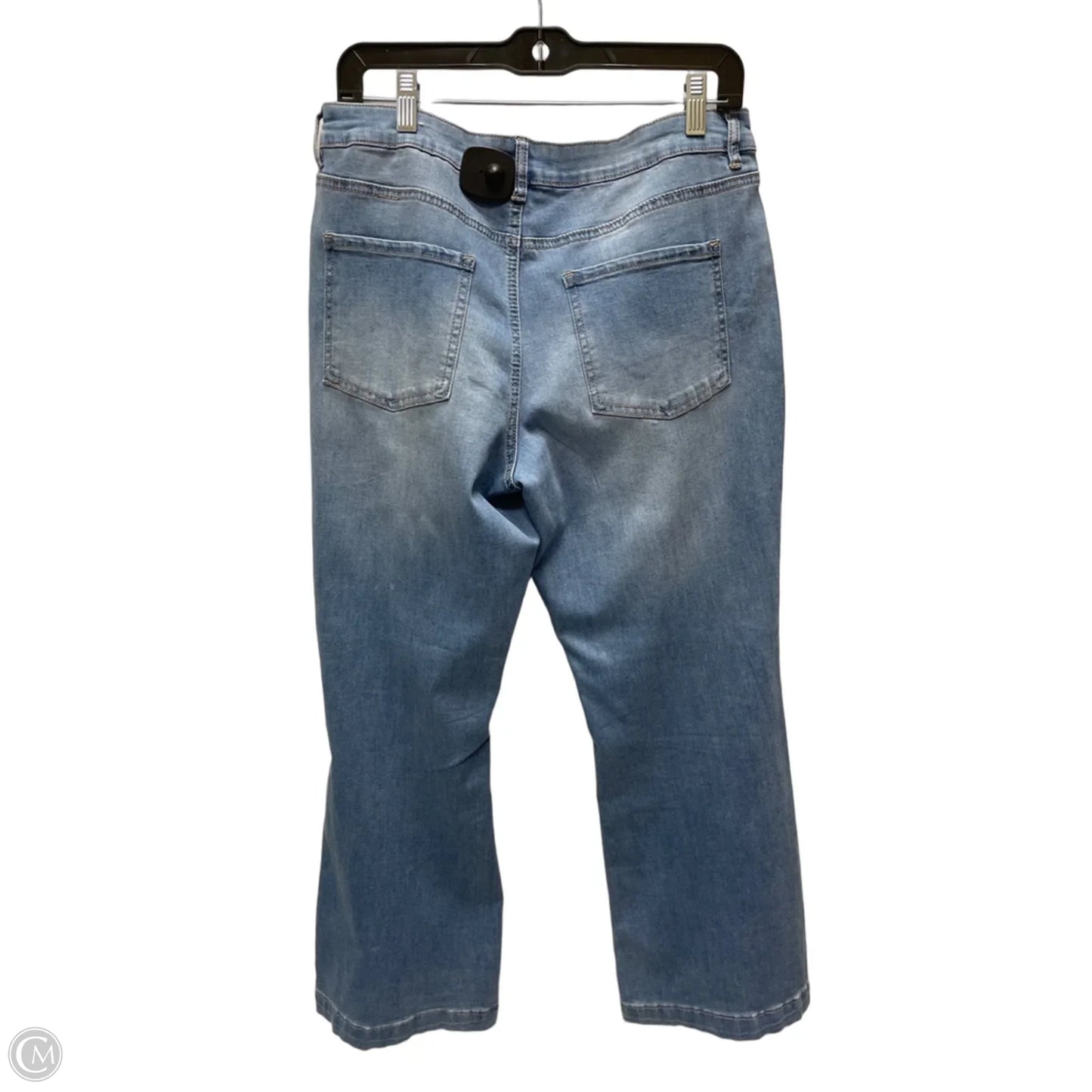 Jeans Wide Leg By Cato In Blue Denim, Size: 14