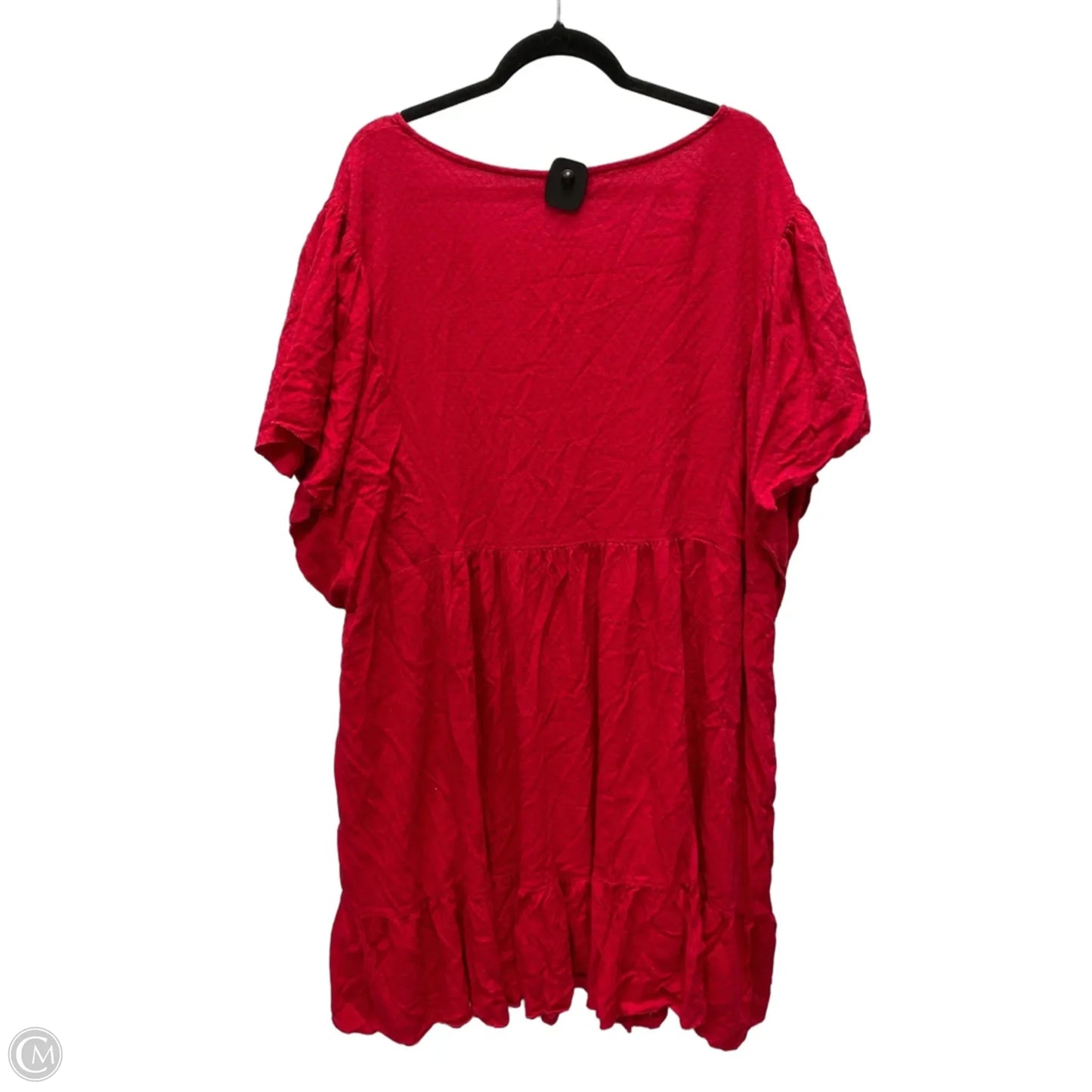 Dress Casual Short By Knox Rose In Red, Size: 4x