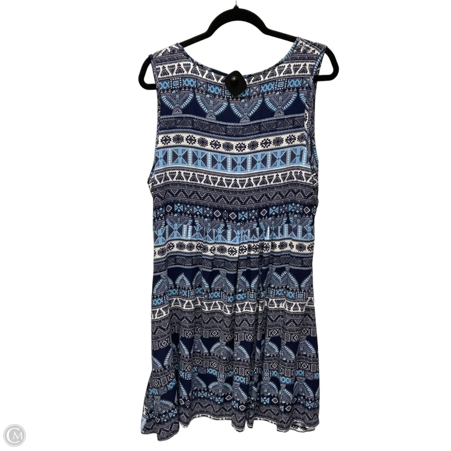 Dress Casual Short By Papillion In Geometric Pattern, Size: 2x