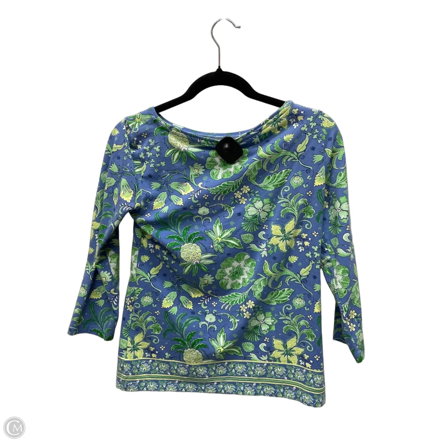 Top Long Sleeve By Talbots In Floral Print, Size: Xs