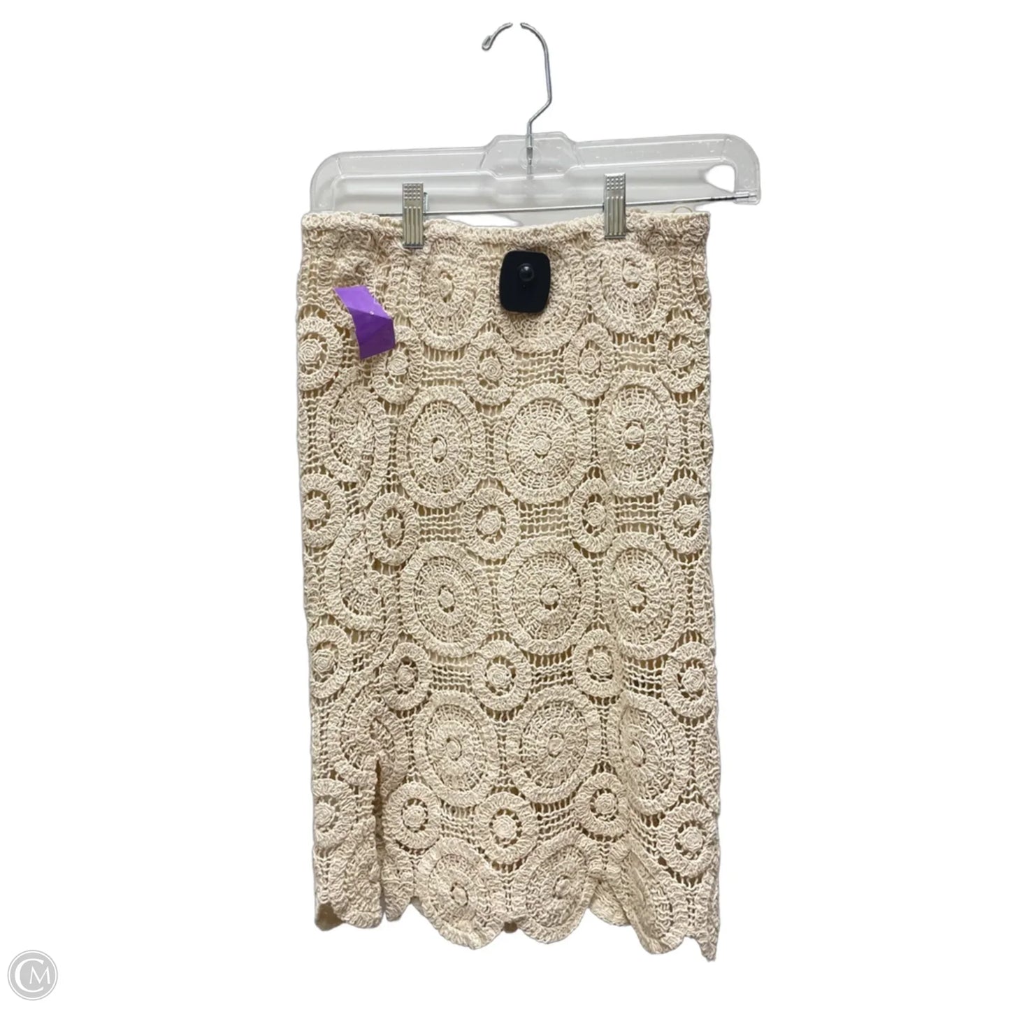 Skirt Set 2pc By Rebellion In Cream, Size: 8