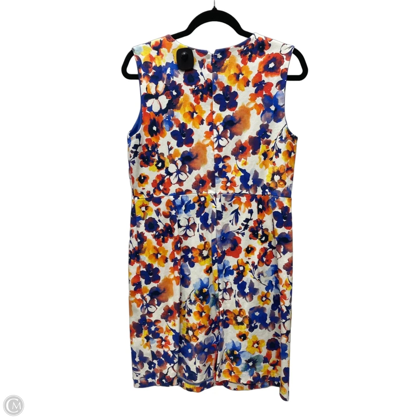 Dress Work By Lands End In Floral Print, Size: L