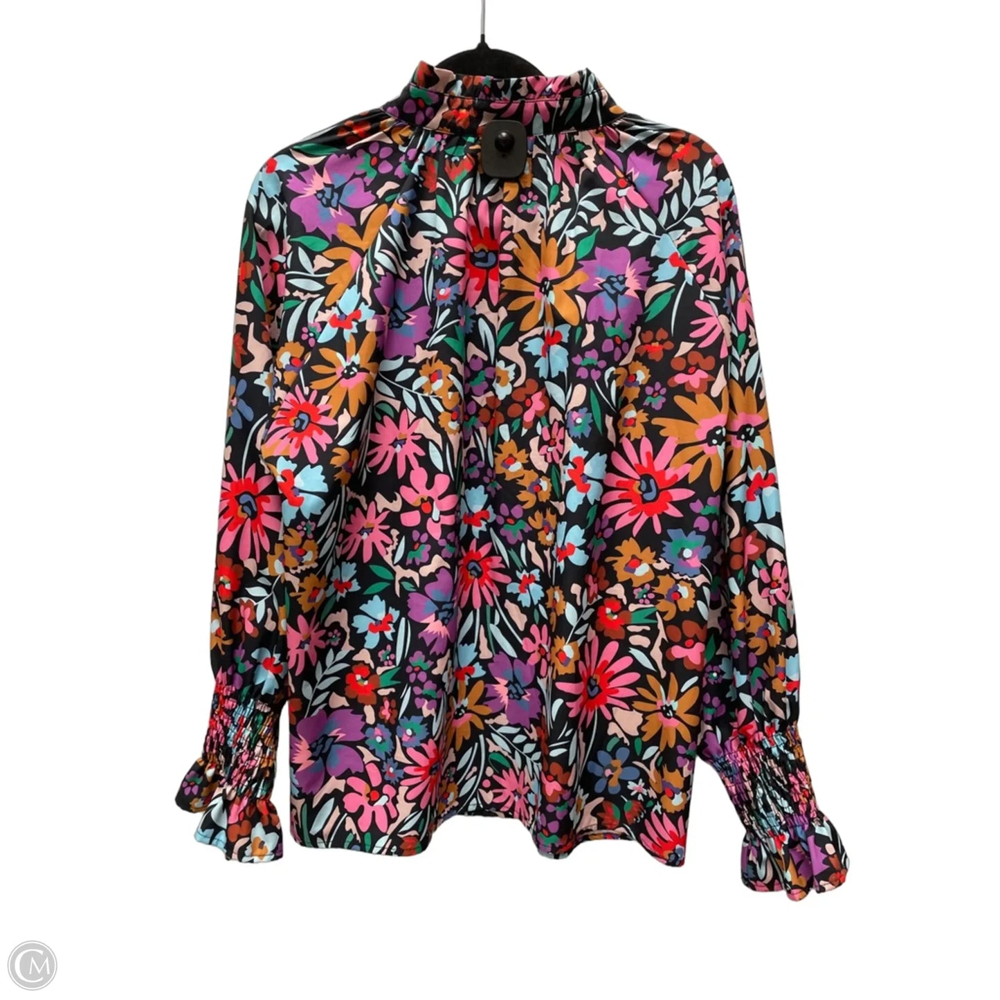 Top Long Sleeve By Clothes Mentor In Floral Print, Size: 2x