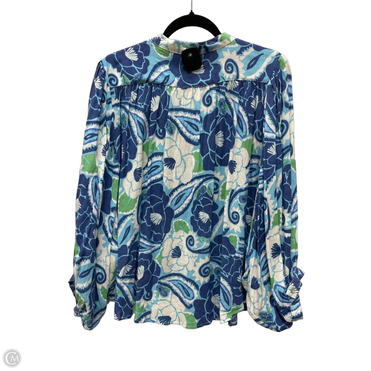 Top 3/4 Sleeve By Nicole Miller In Floral Print, Size: S