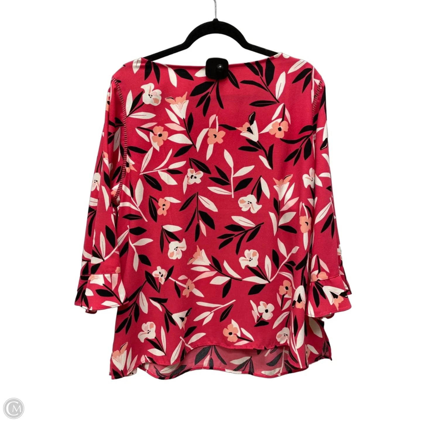 Blouse 3/4 Sleeve By Talbots In Floral Print, Size: 2x