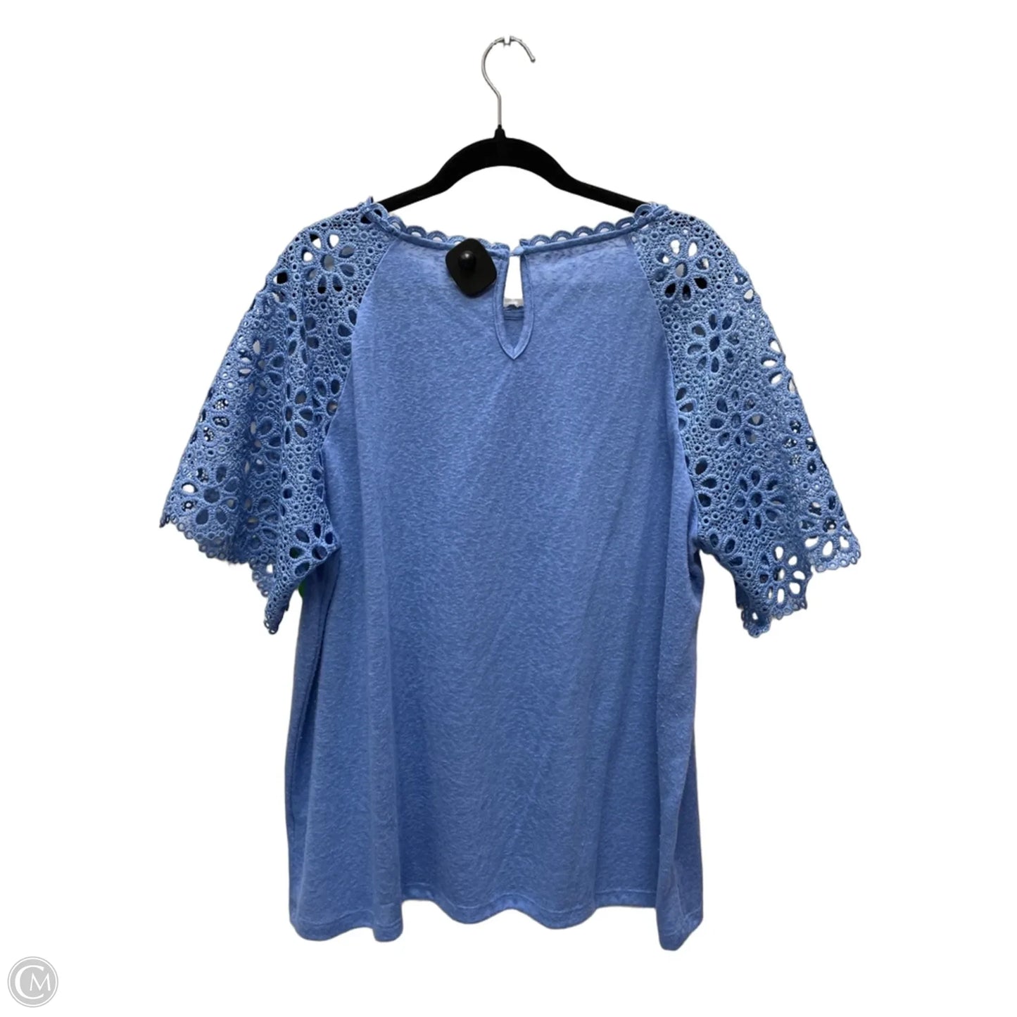 Top Short Sleeve By Cato In Blue, Size: 3x