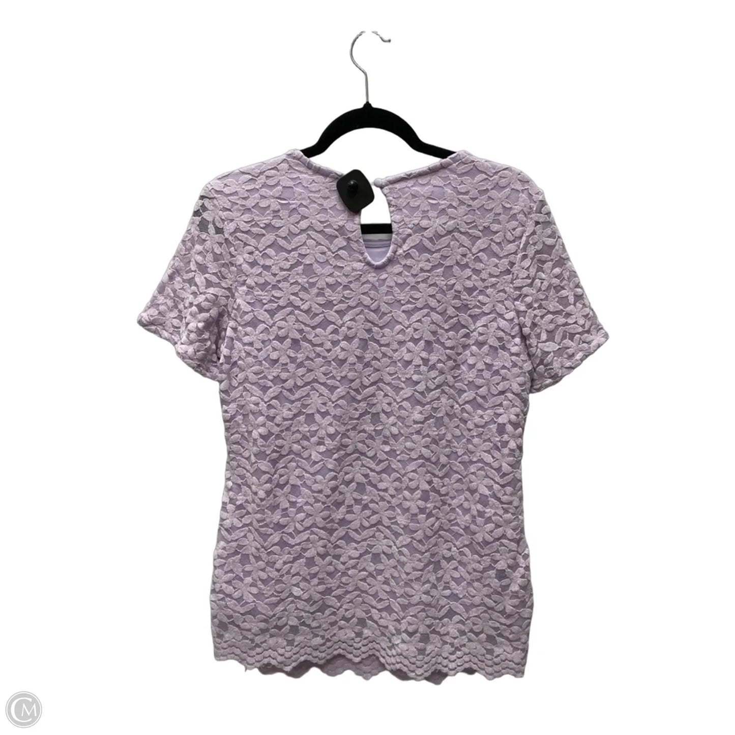 Top Short Sleeve By Clothes Mentor In Floral Print, Size: M