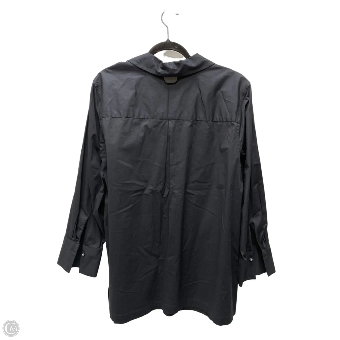 Top Long Sleeve By Talbots In Black, Size: 3x