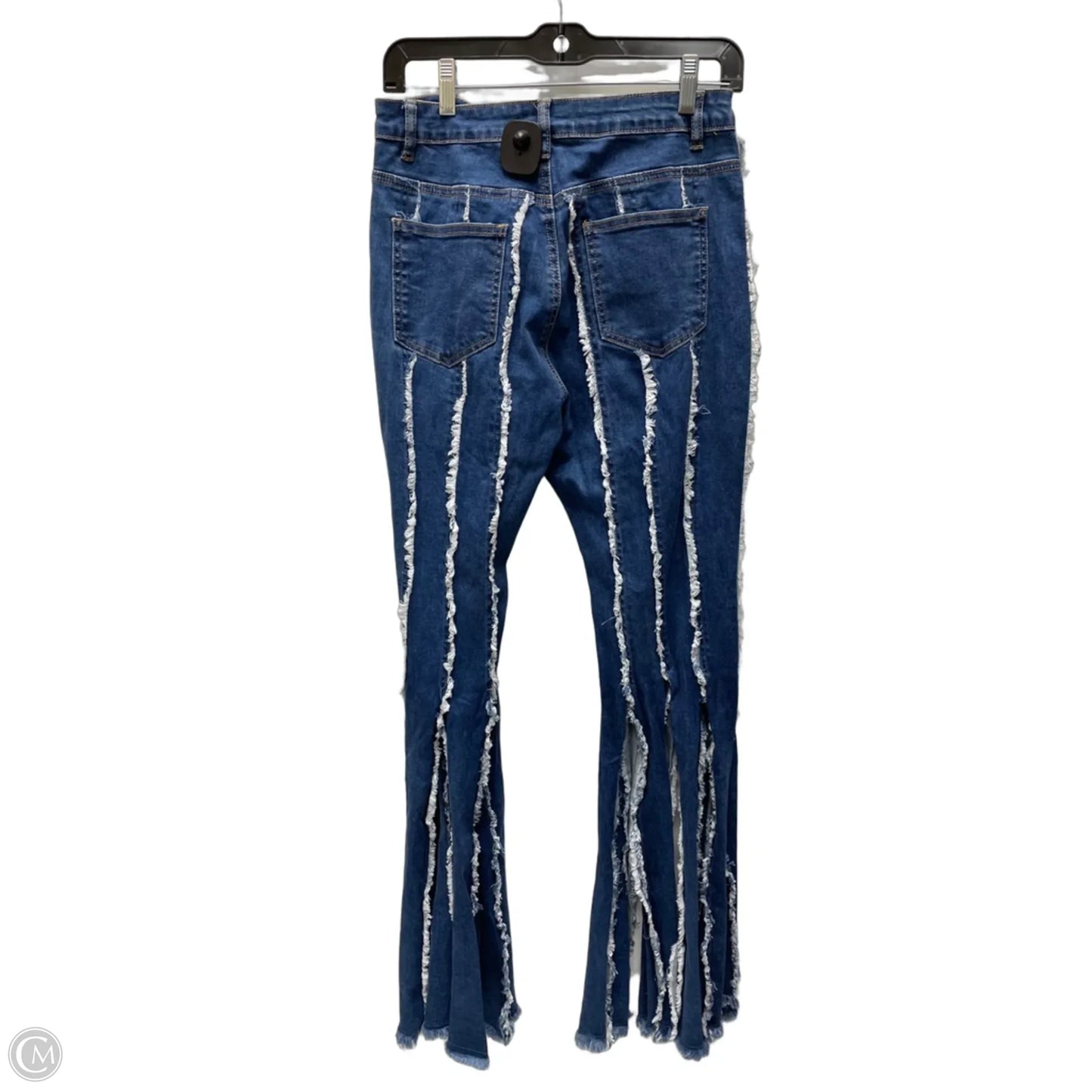 Jeans Flared By Clothes Mentor In Blue Denim, Size: 10