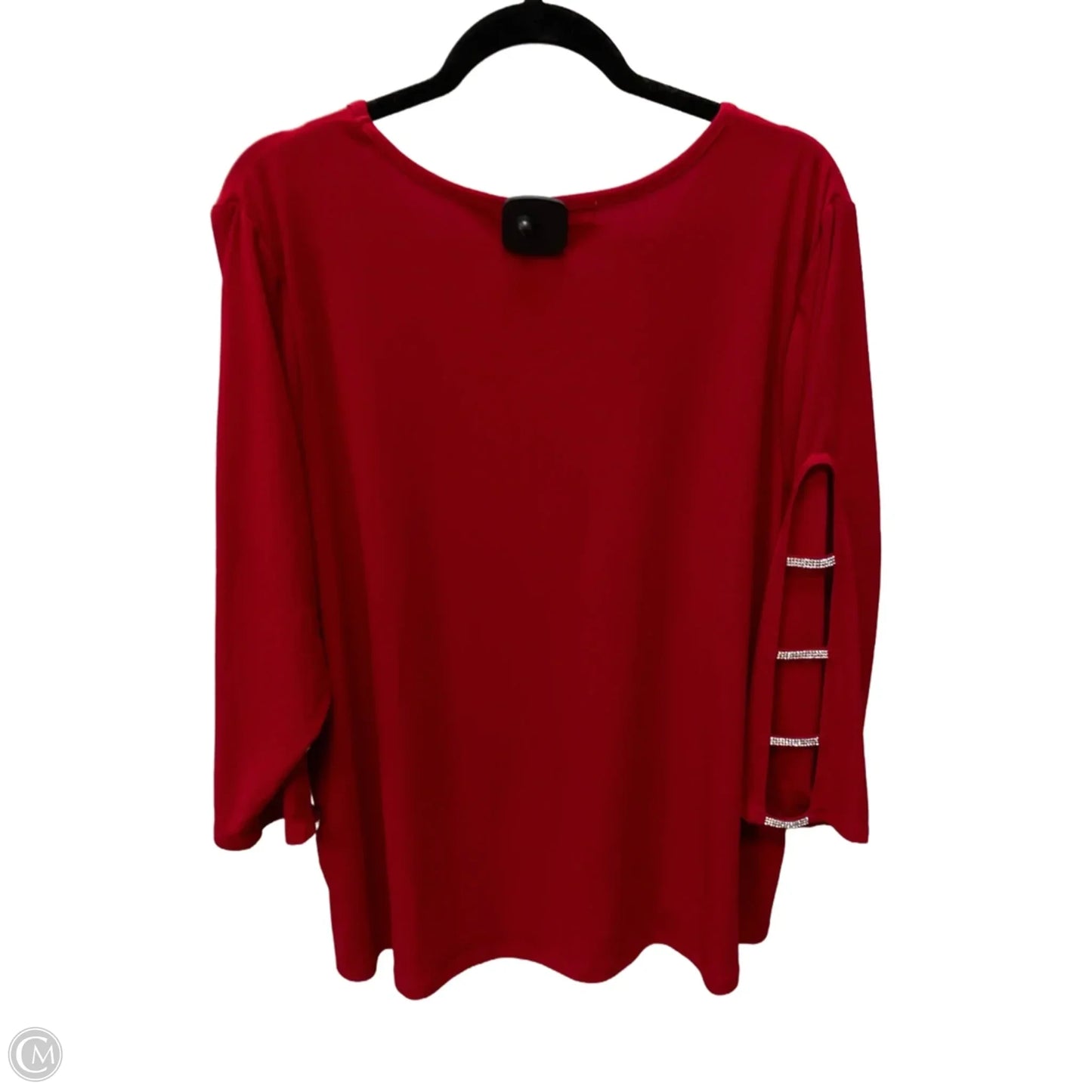 Top Long Sleeve By 89th And Madison In Red, Size: 2x