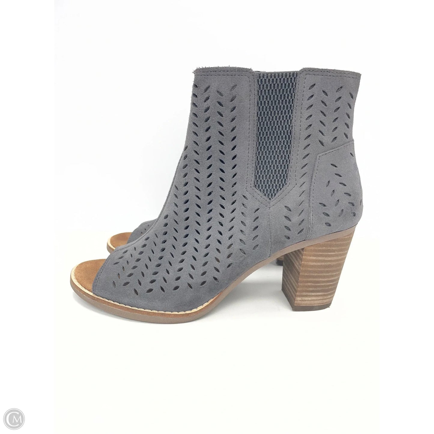 Shoes Heels Block By Toms In Grey, Size: 8