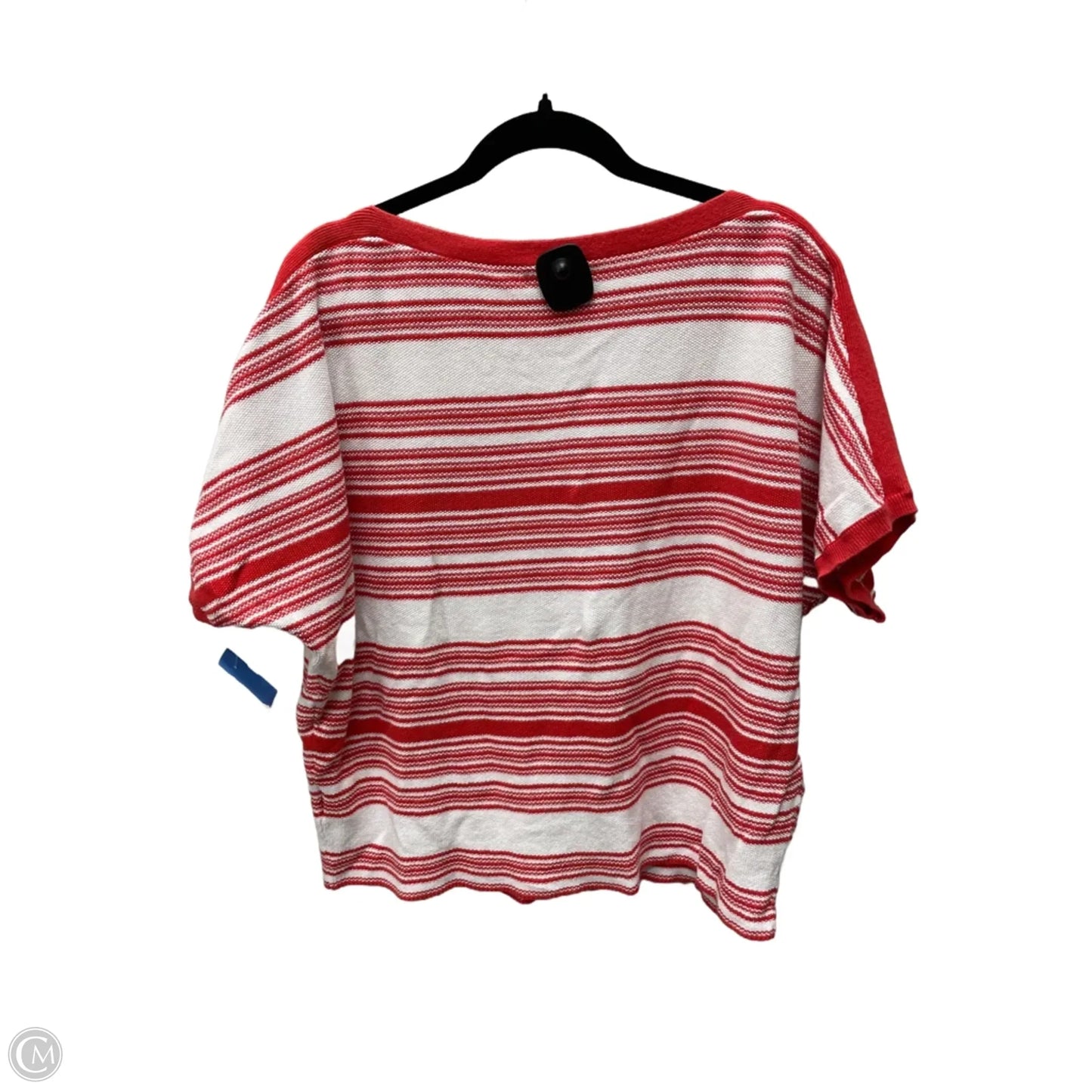 Top Short Sleeve By Ralph Lauren In Striped Pattern, Size: M