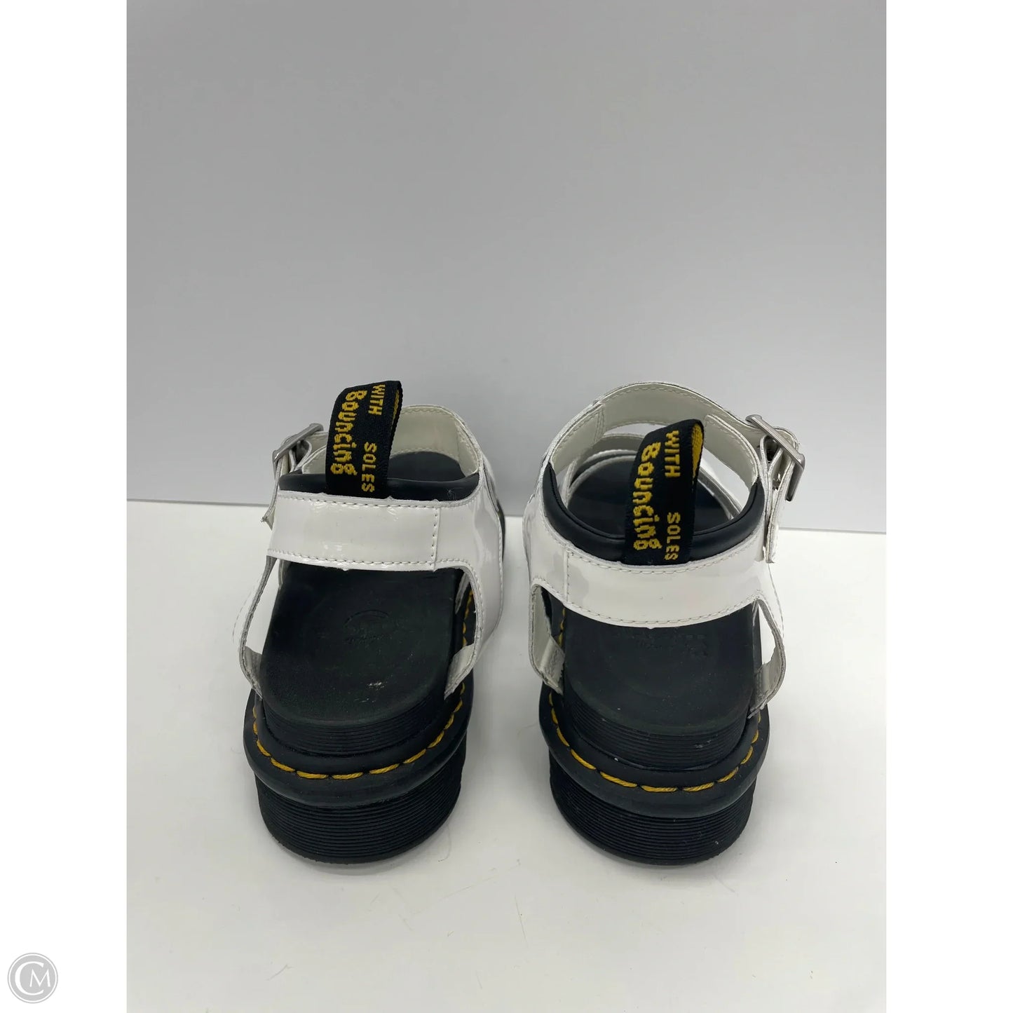 Sandals Heels Platform By Dr Martens In White, Size: 9