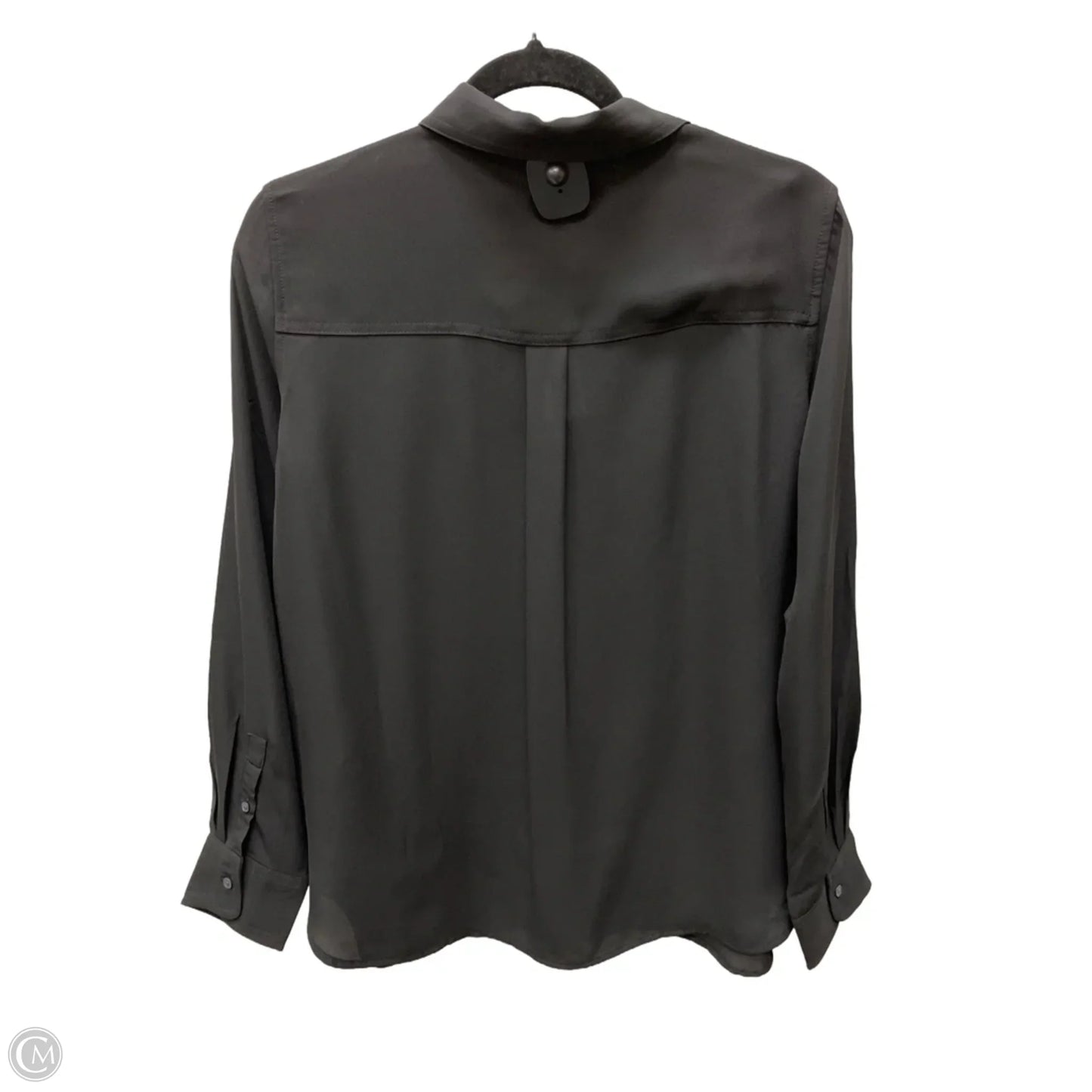 Blouse Long Sleeve By Banana Republic In Black, Size: M