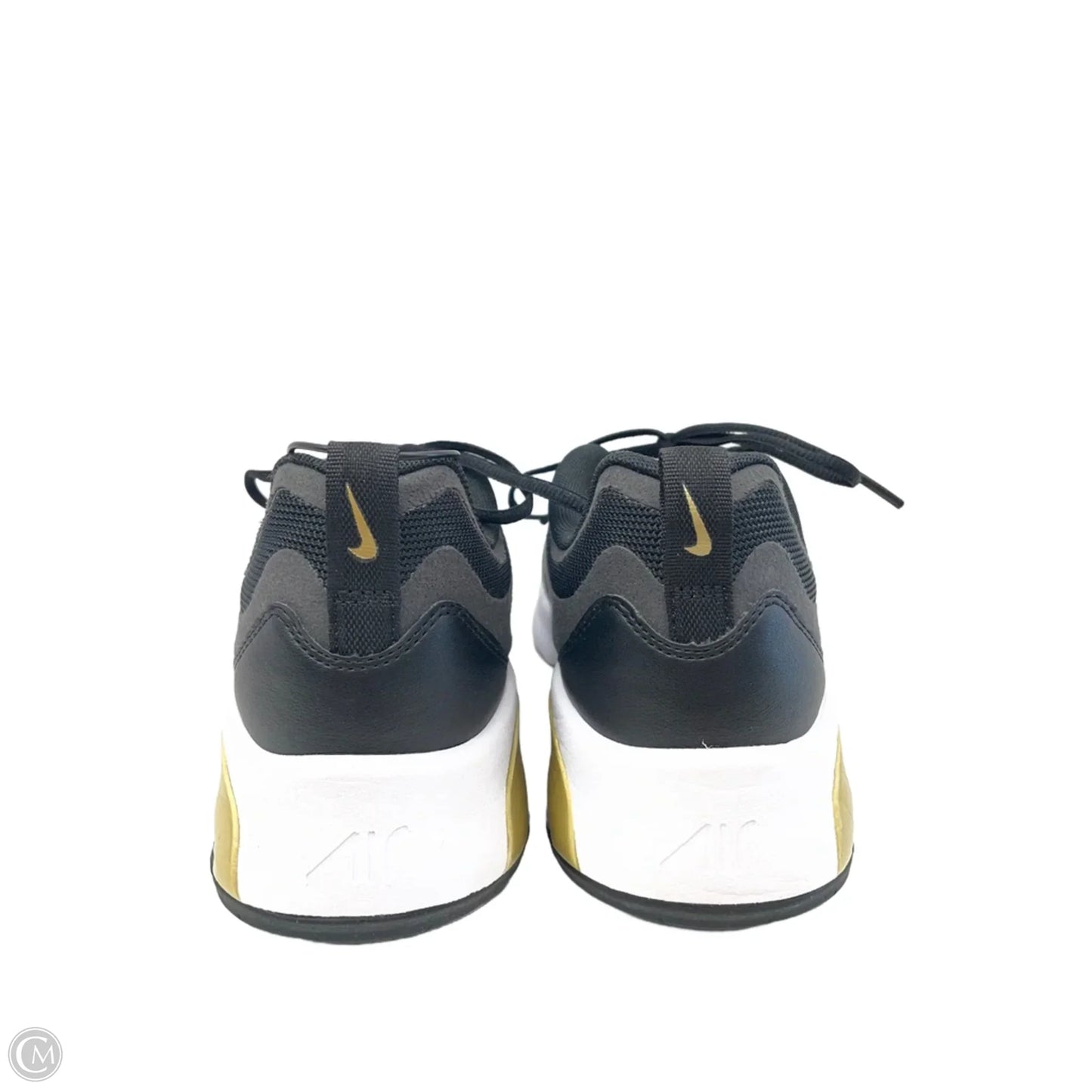 Shoes Athletic By Nike In Black & Gold, Size: 7.5