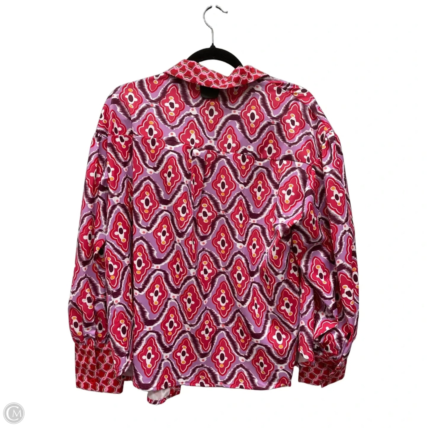 Top Long Sleeve By Clothes Mentor In Purple & Red, Size: L