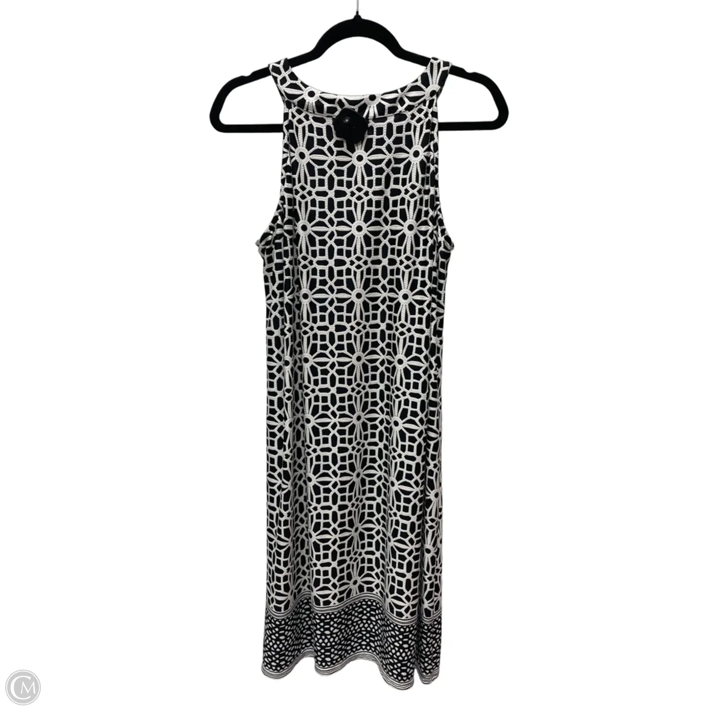 Dress Casual Midi By Tacera In Black & White, Size: 1x