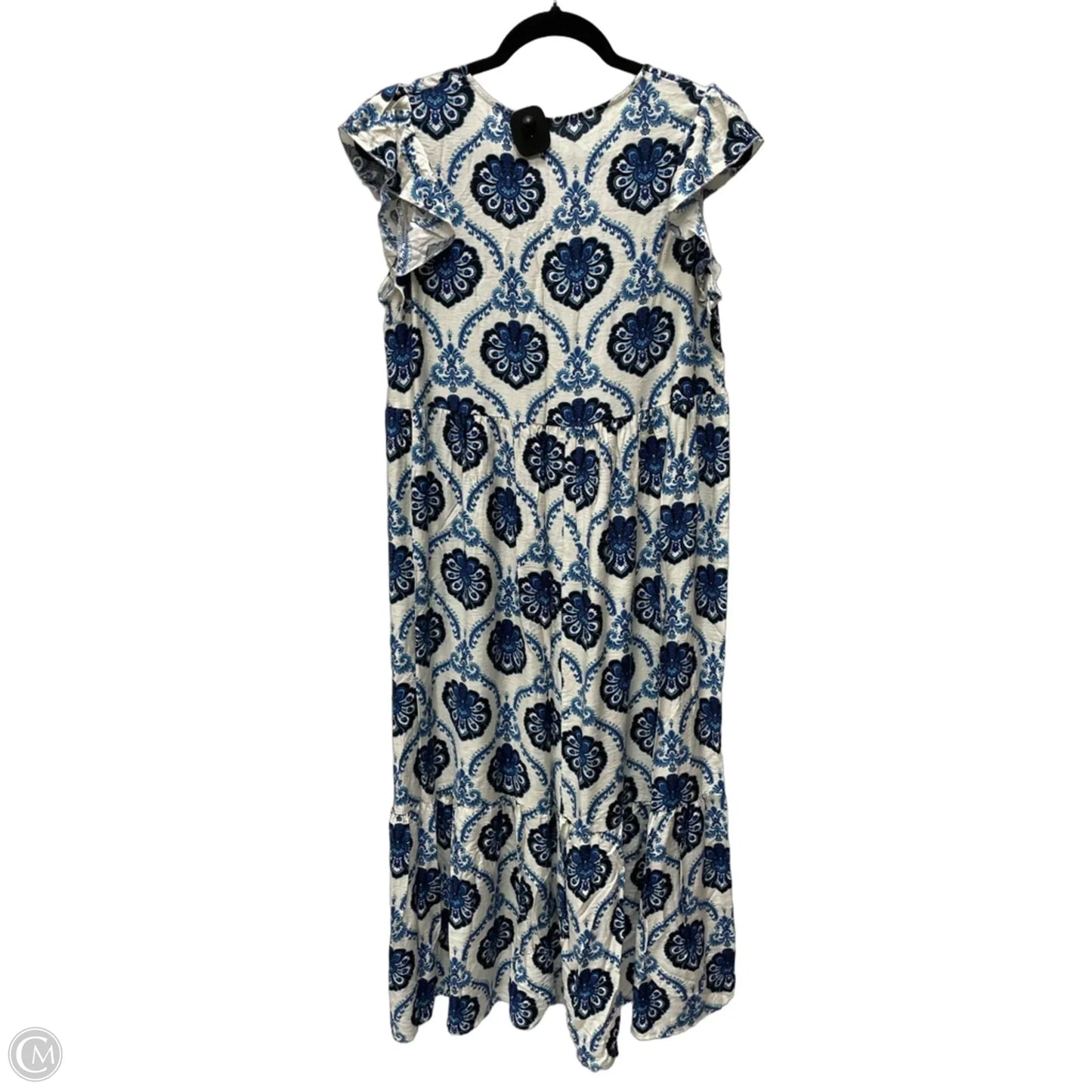 Dress Casual Midi By Clothes Mentor In Geometric Pattern, Size: L