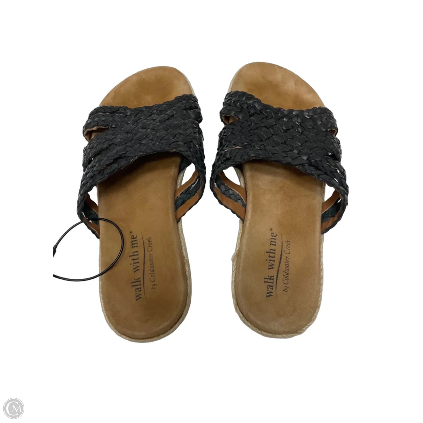 Sandals Flats By Coldwater Creek In Black & Brown, Size: 9