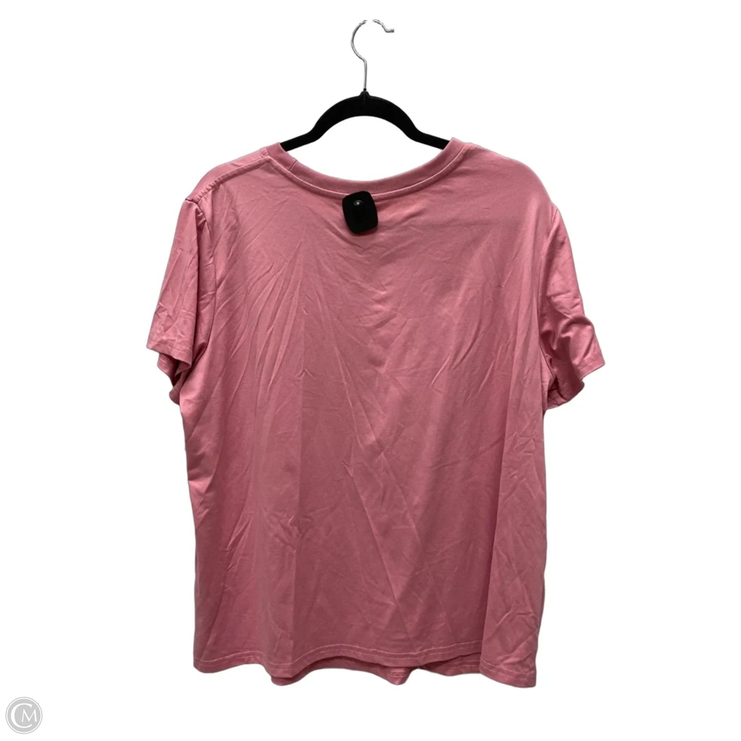 Top Short Sleeve Basic By Clothes Mentor In Pink, Size: 1x