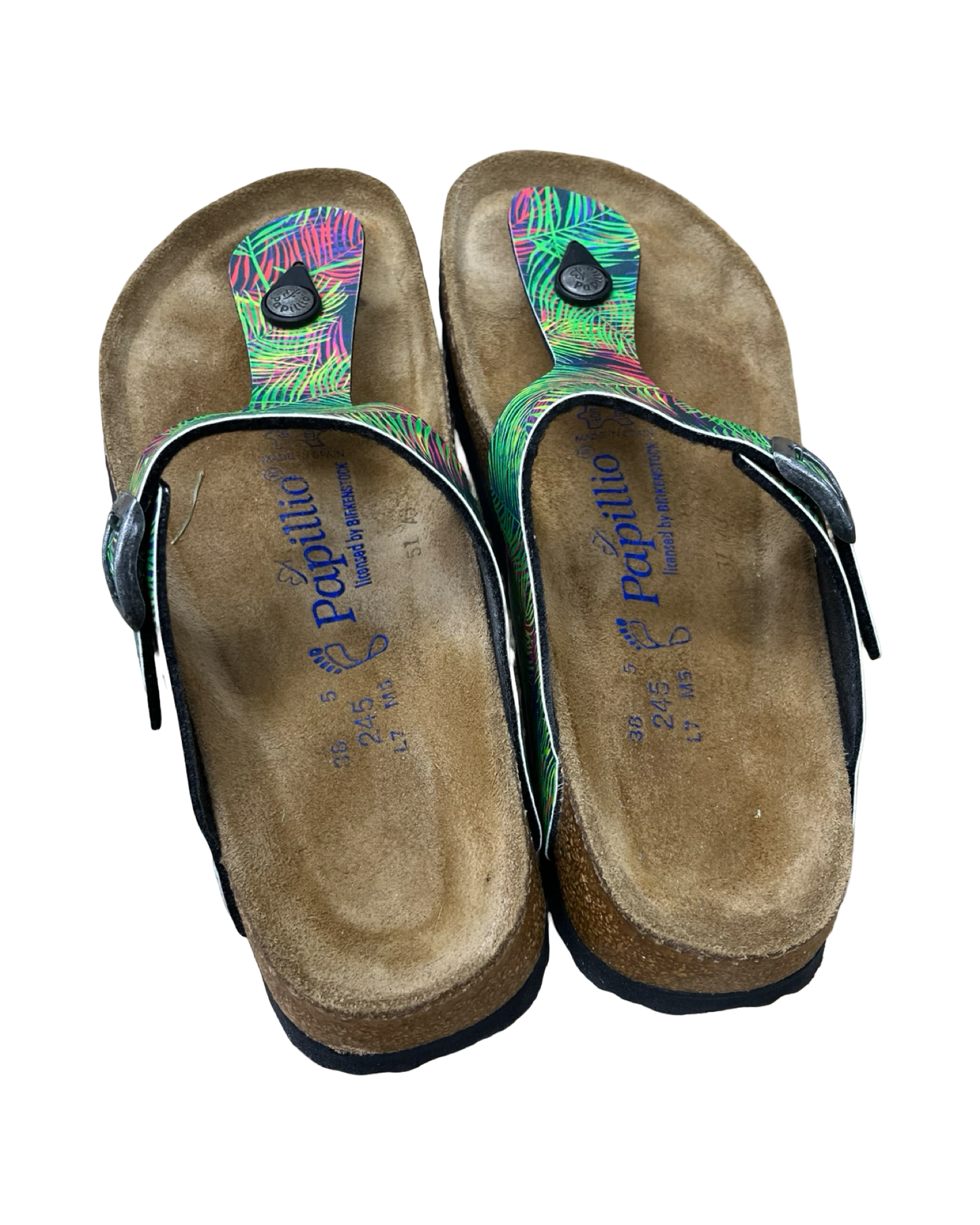 Sandals Flip Flops By Birkenstock In Multi, Size:7.5