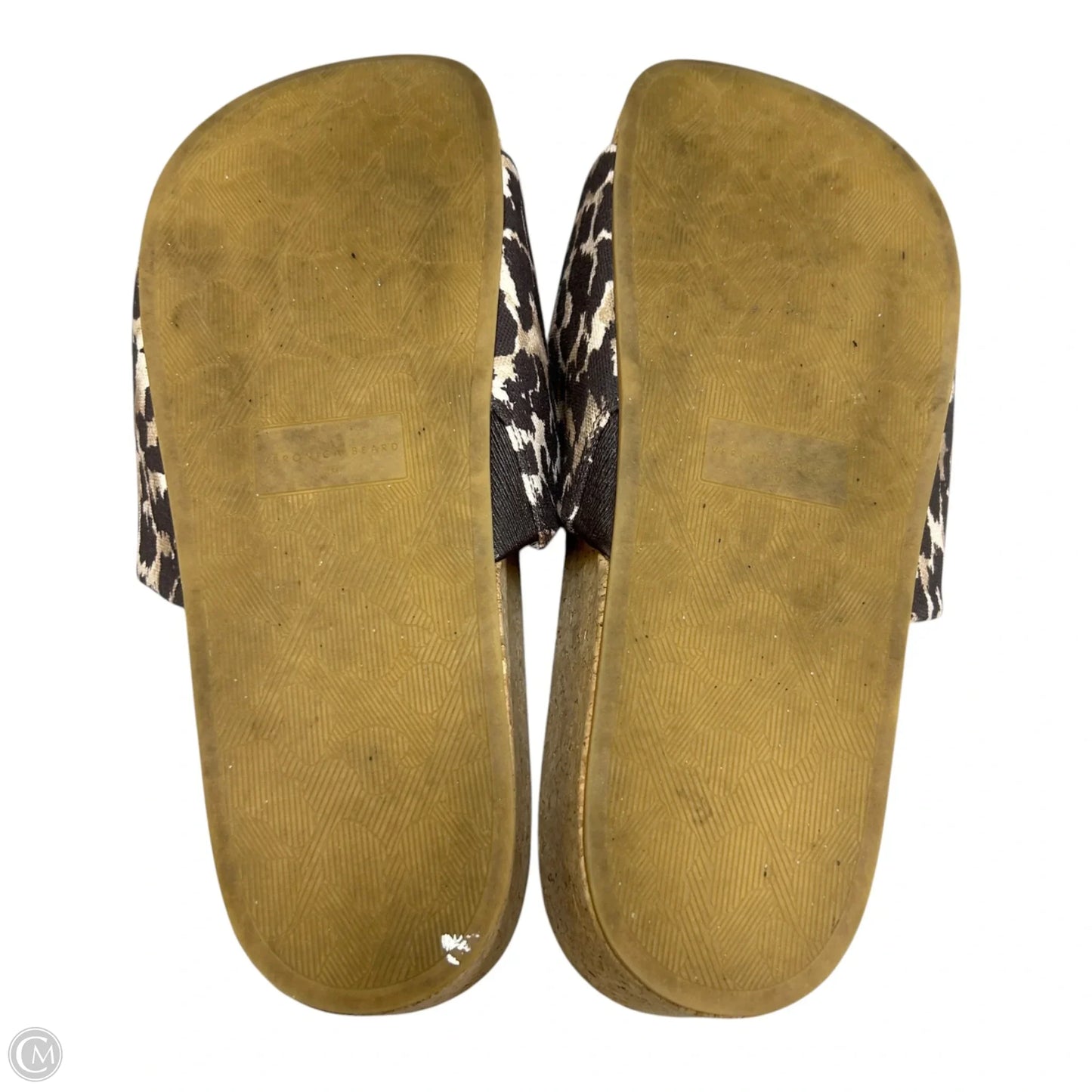 Sandals Flats By Veronica Beard In Leopard Print, Size: 11