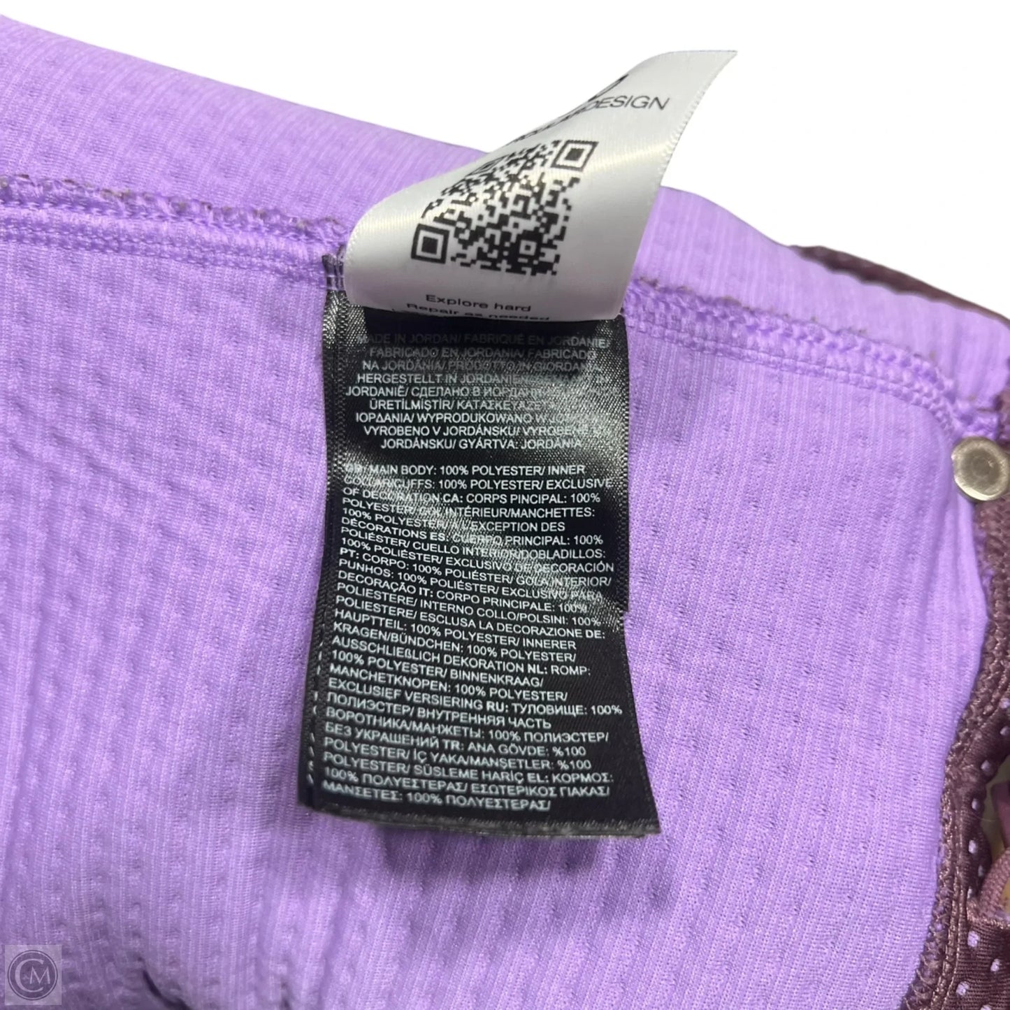 Athletic Jacket By The North Face In Purple, Size: Xs