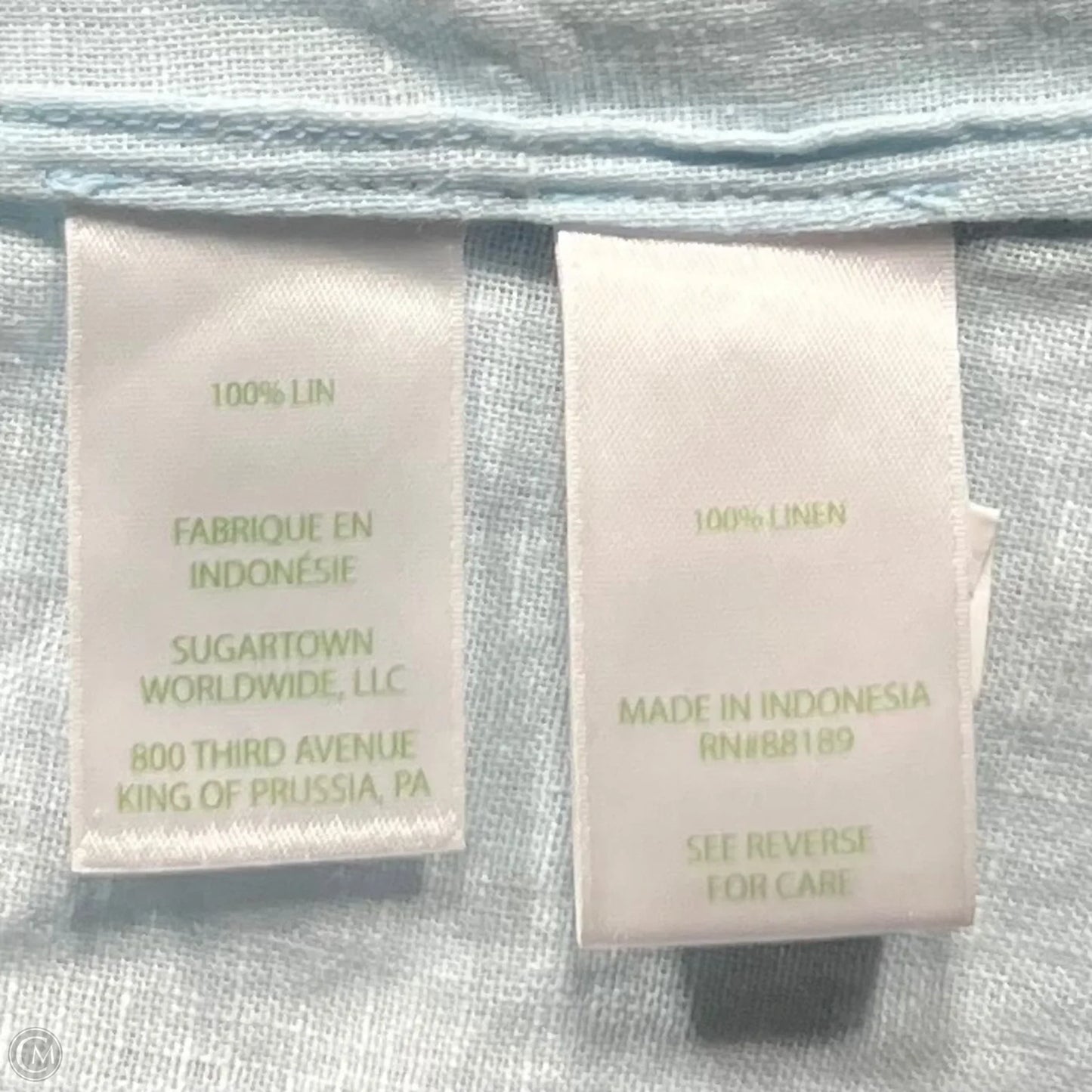 Top Short Sleeve Designer By Lilly Pulitzer In Blue, Size: L