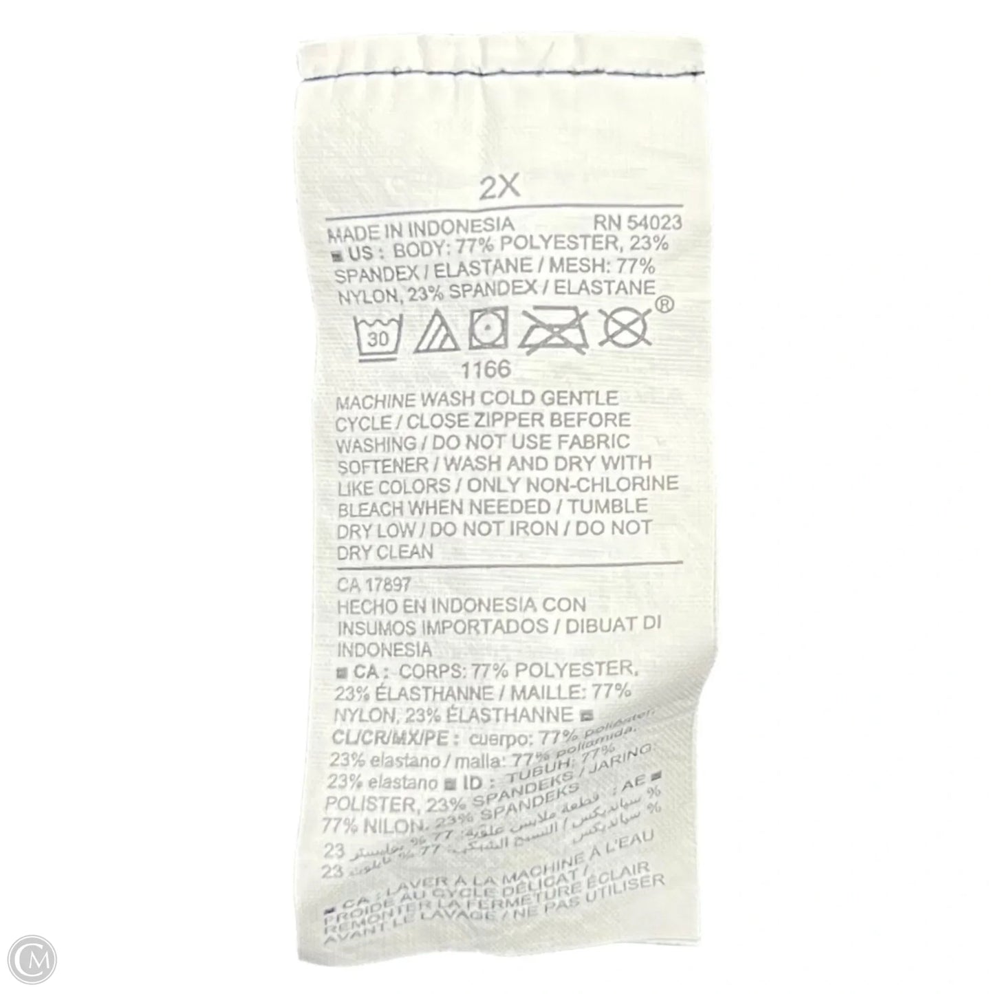 Athletic Top Long Sleeve Crewneck By Old Navy In Black, Size: 2x