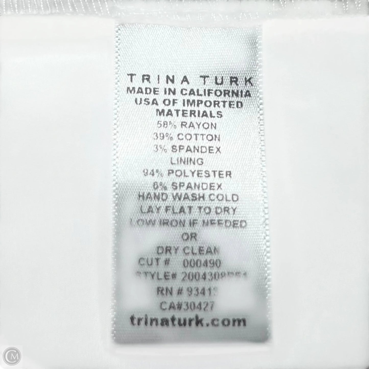 Dress Casual Midi By Trina Turk In Red & White, Size: L