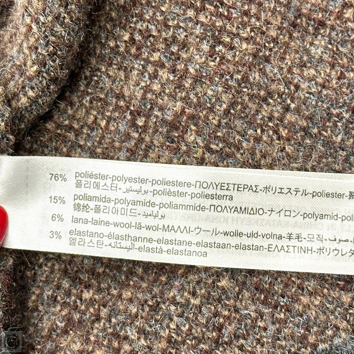 Sweater Cardigan By Zara In Brown & Grey, Size: M