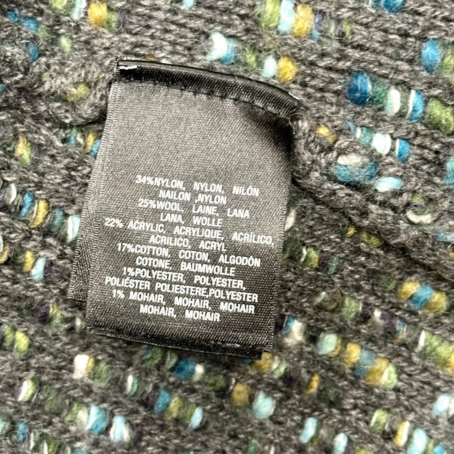 Sweater Cardigan By Moth In Blue & Grey, Size: S