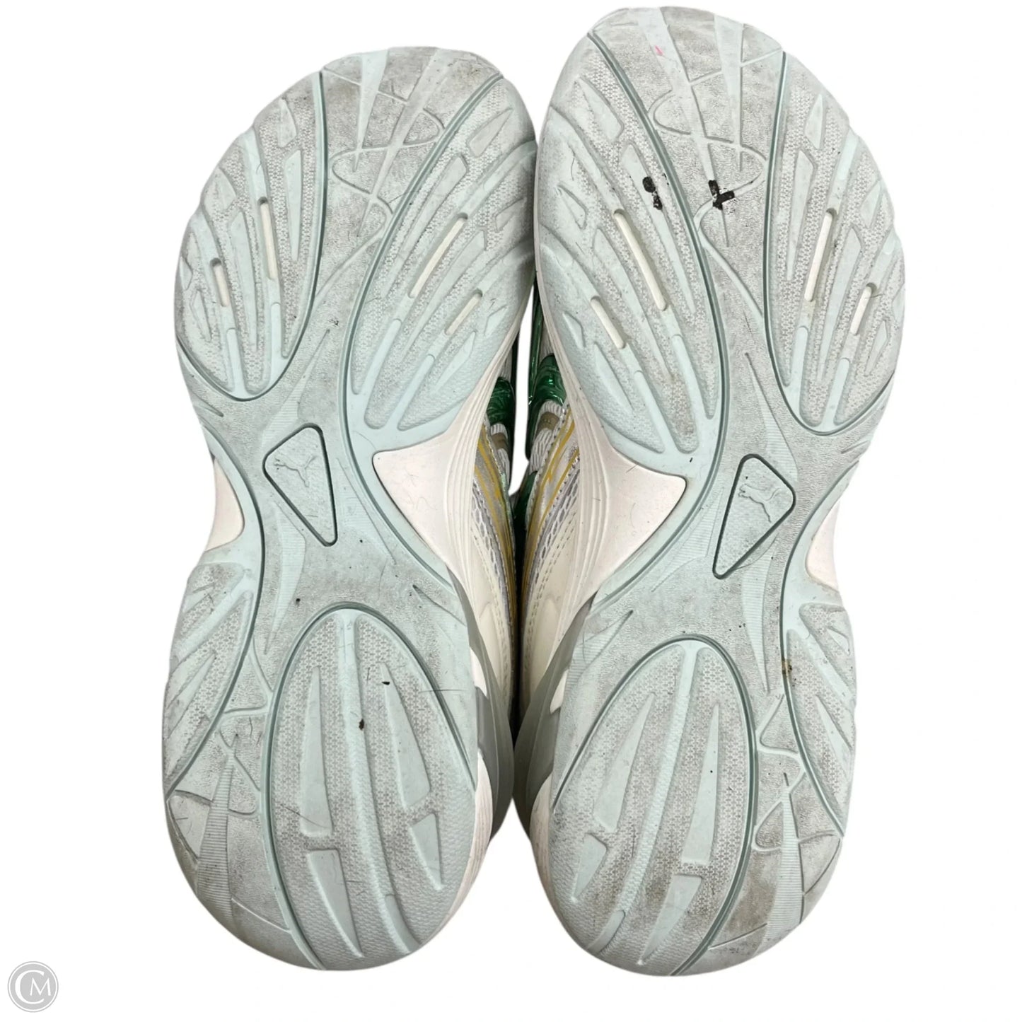 Shoes Sneakers By Puma In Cream & Green, Size: 8.5