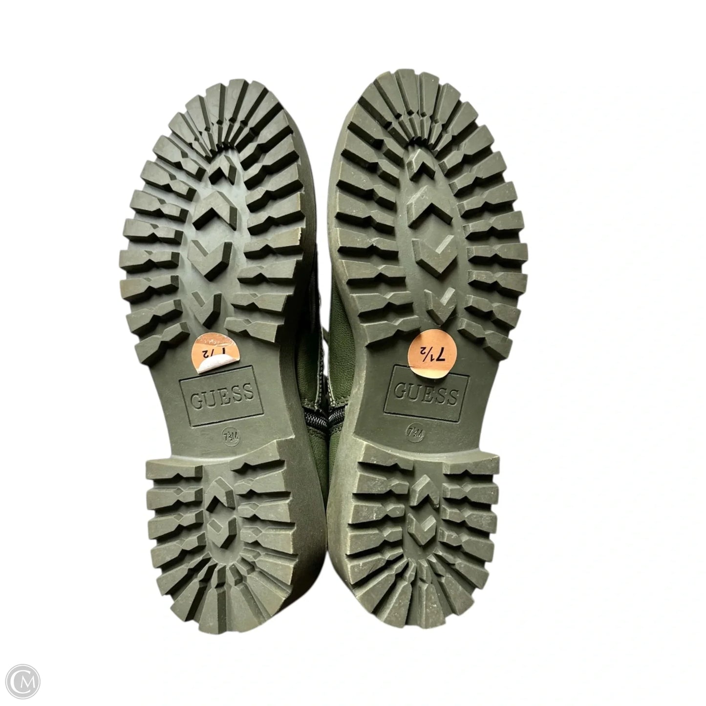 Boots Combat By Guess In Green, Size: 7.5