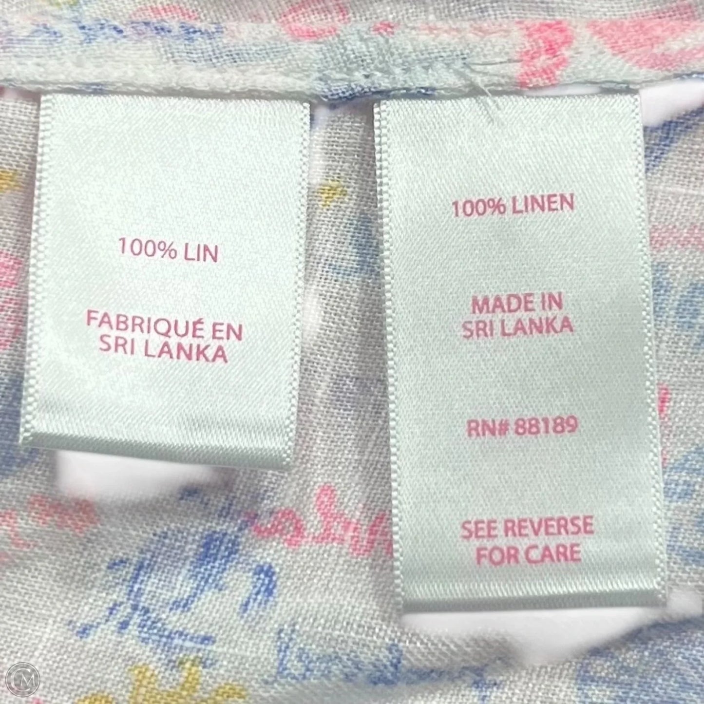 Top Long Sleeve Designer By Lilly Pulitzer In Pink & White, Size: S