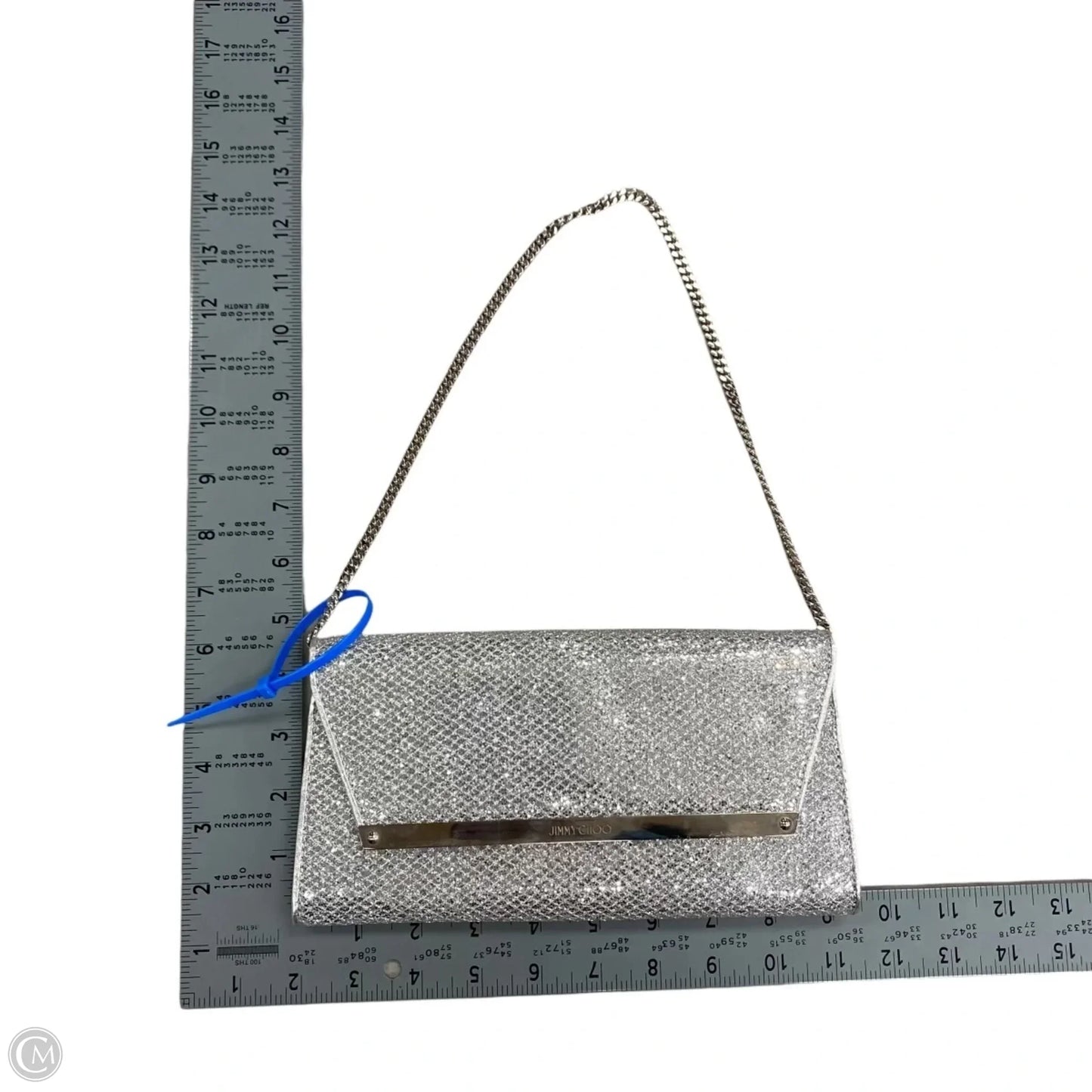 Clutch Luxury Designer By Jimmy Choo, Size: Medium