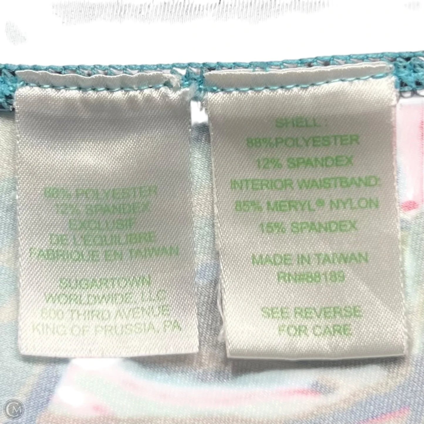 Pants Designer By Lilly Pulitzer In Blue & Green, Size: 18