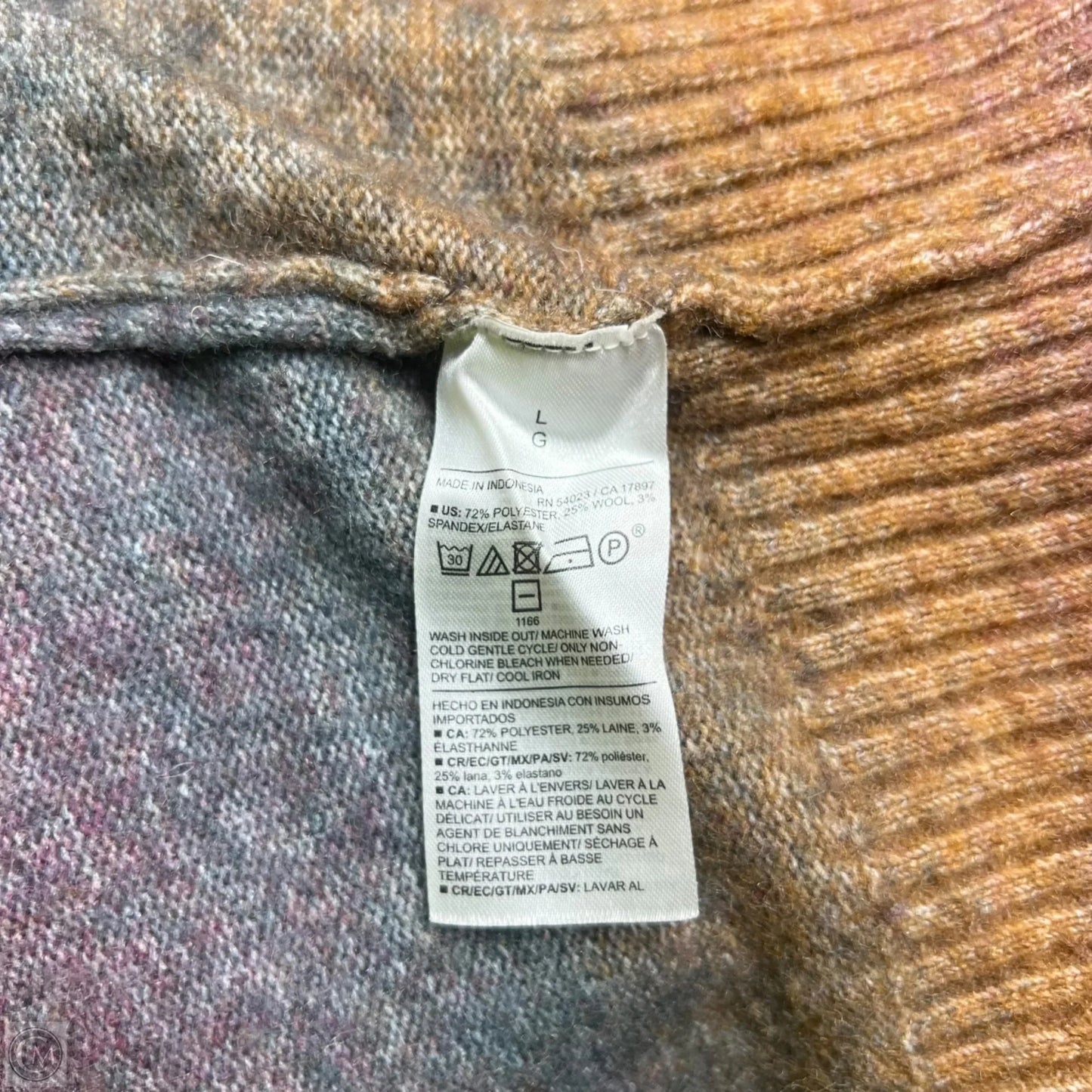 Sweater By Old Navy In Orange & Purple, Size: L
