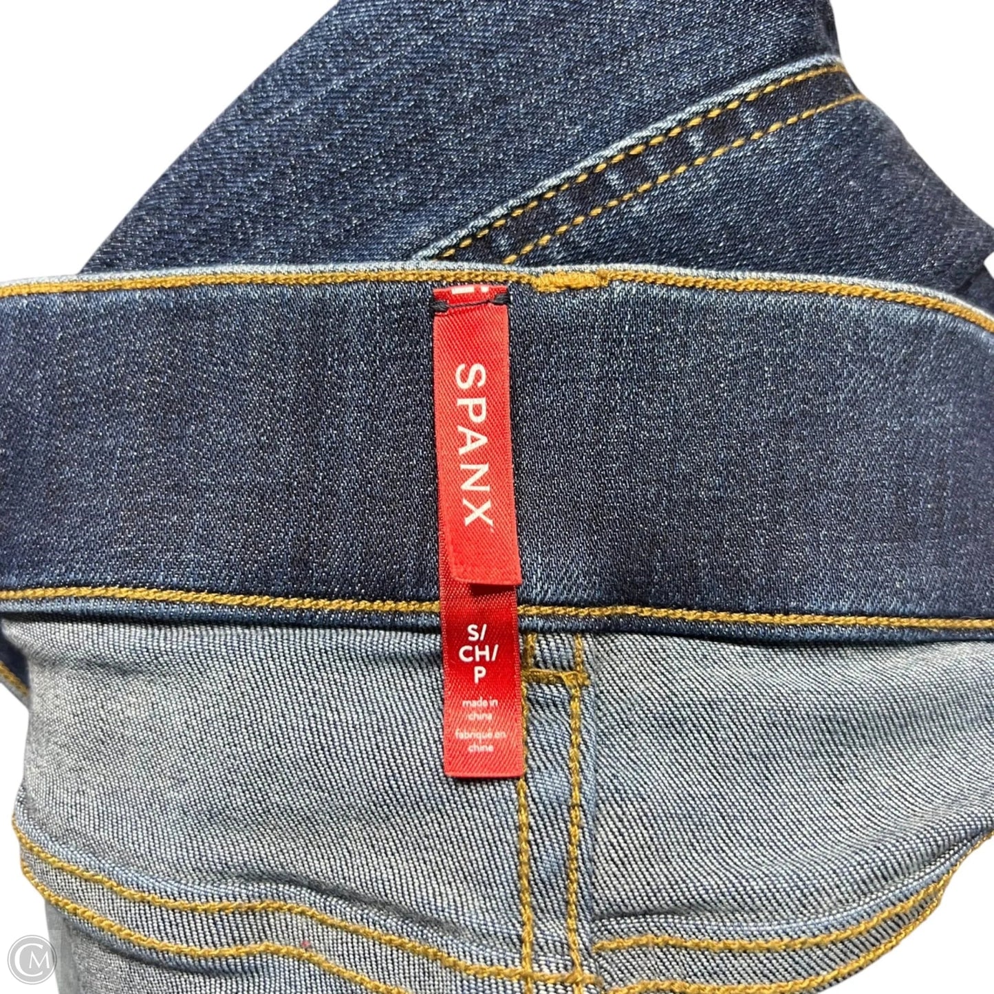 Jeans Jeggings By Spanx In Blue Denim, Size: 4