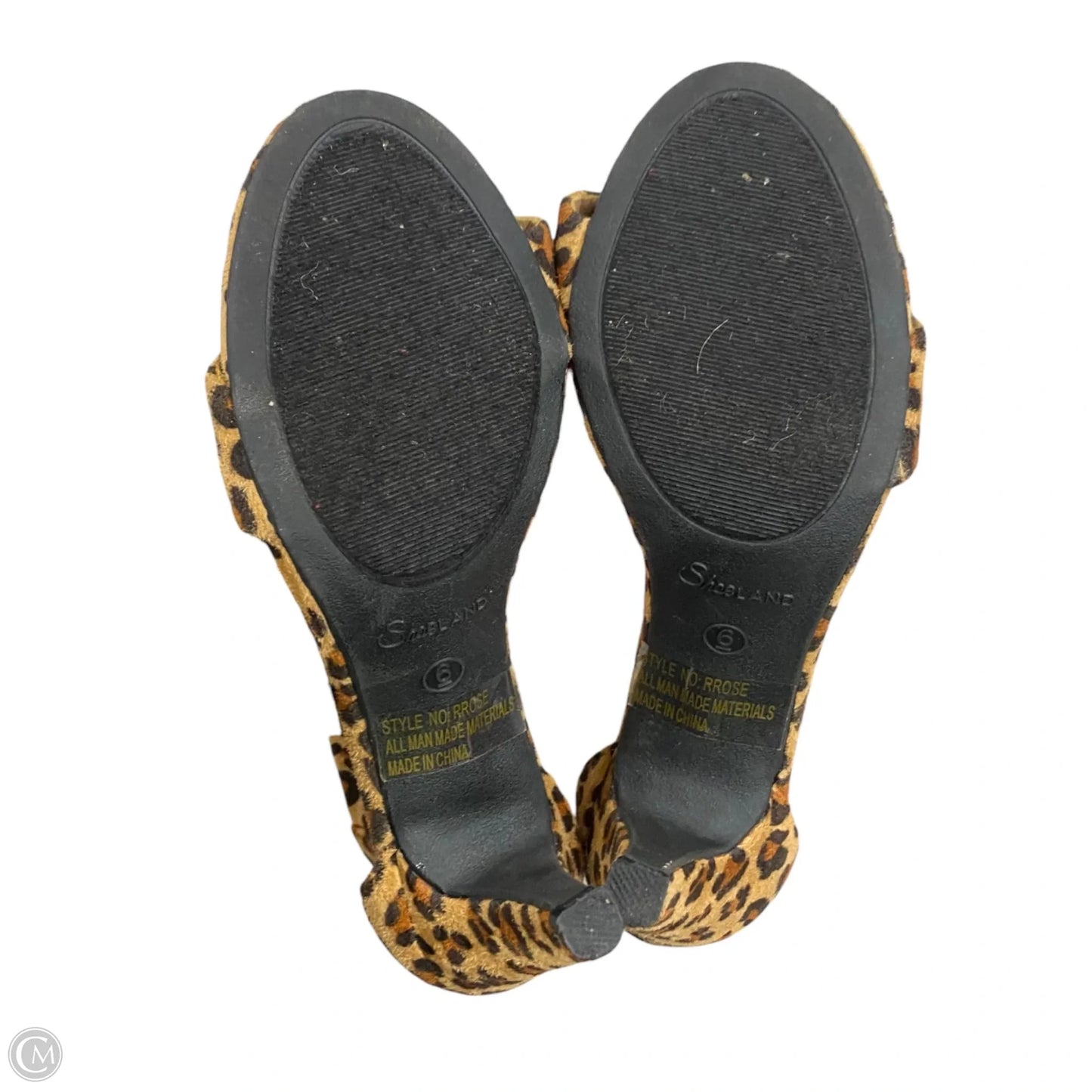 Sandals Heels Stiletto By Herstyle In Leopard Print, Size: 6