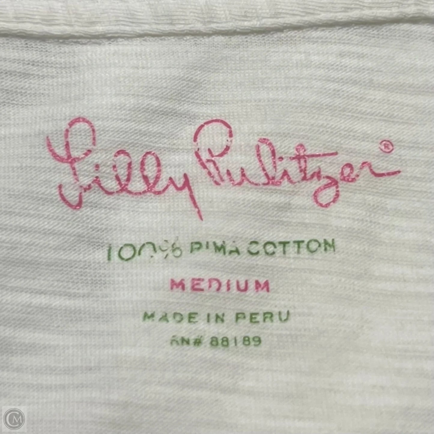 Top Sleeveless Designer By Lilly Pulitzer In Cream, Size: M
