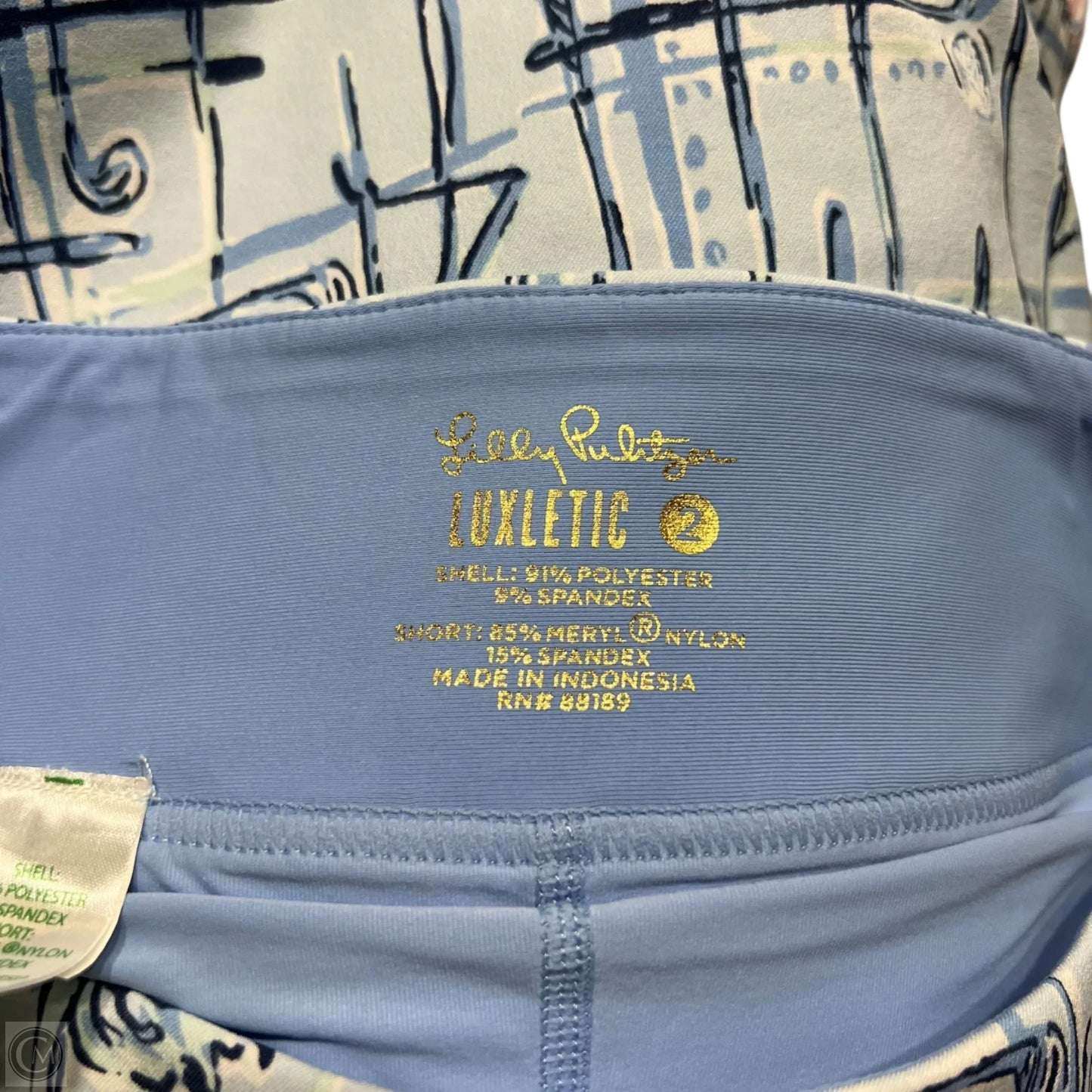 Skort Designer By Lilly Pulitzer In Blue & Pink, Size: 2