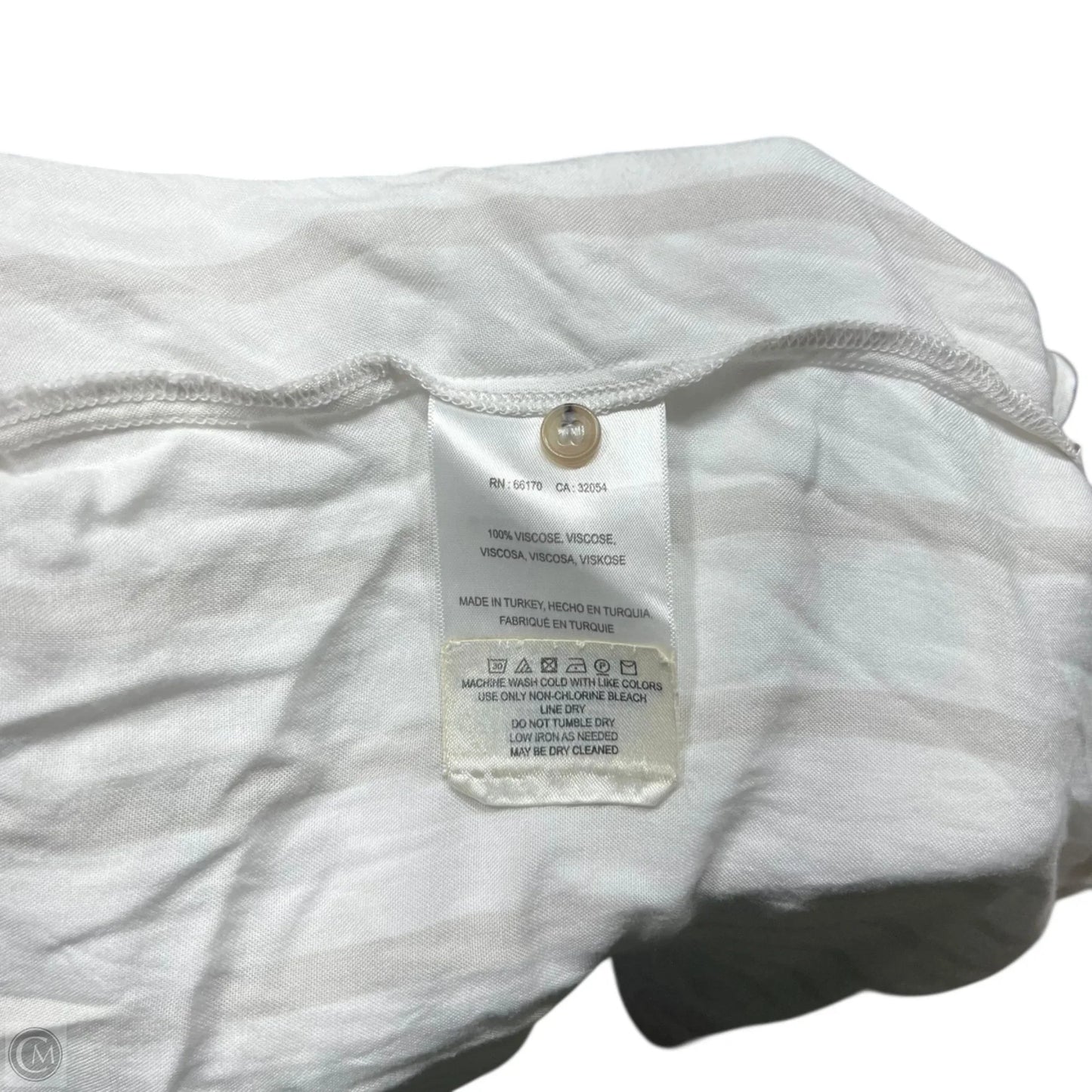Top Long Sleeve By Maeve In Tan & White, Size: Xs