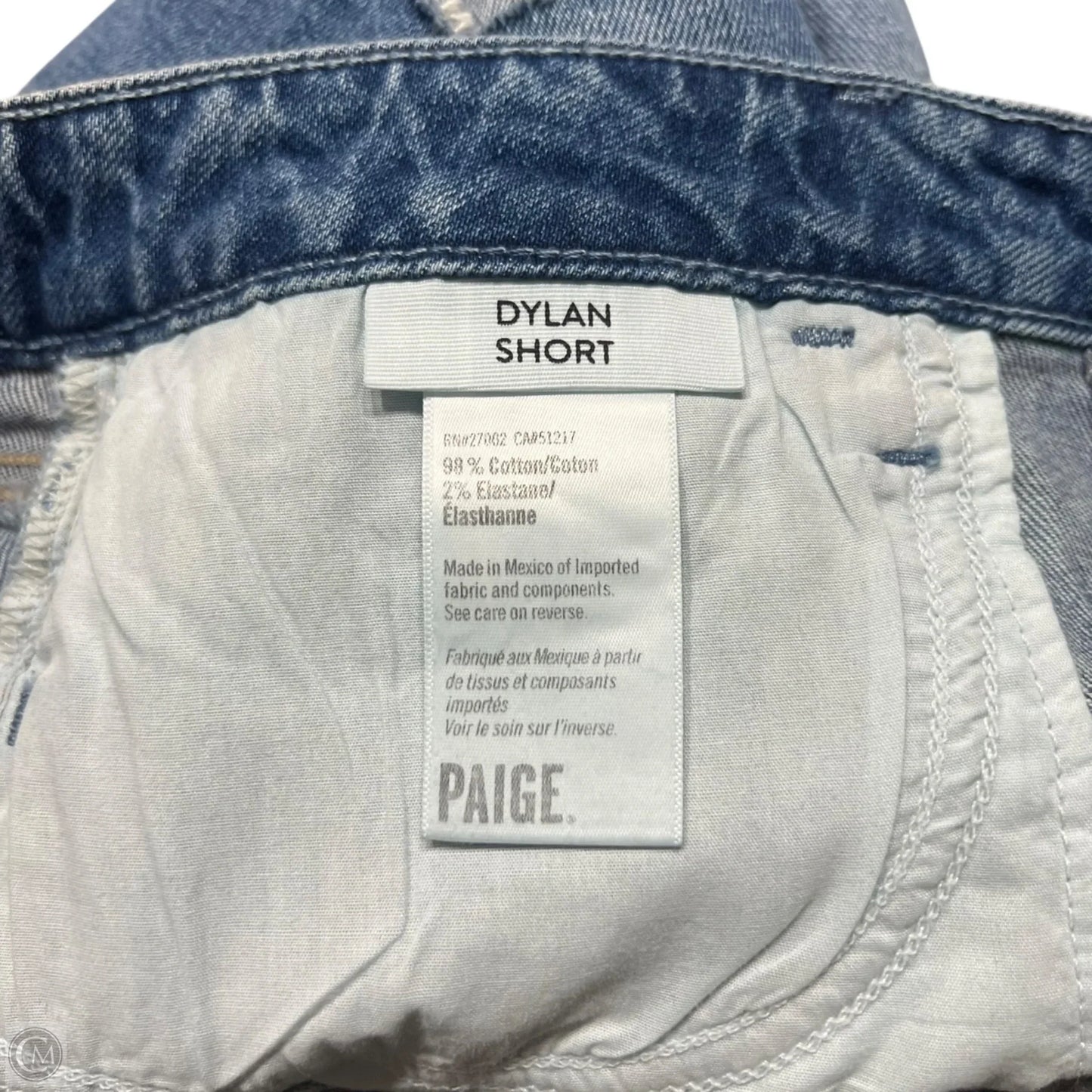 Shorts By Paige In Blue Denim, Size: 6