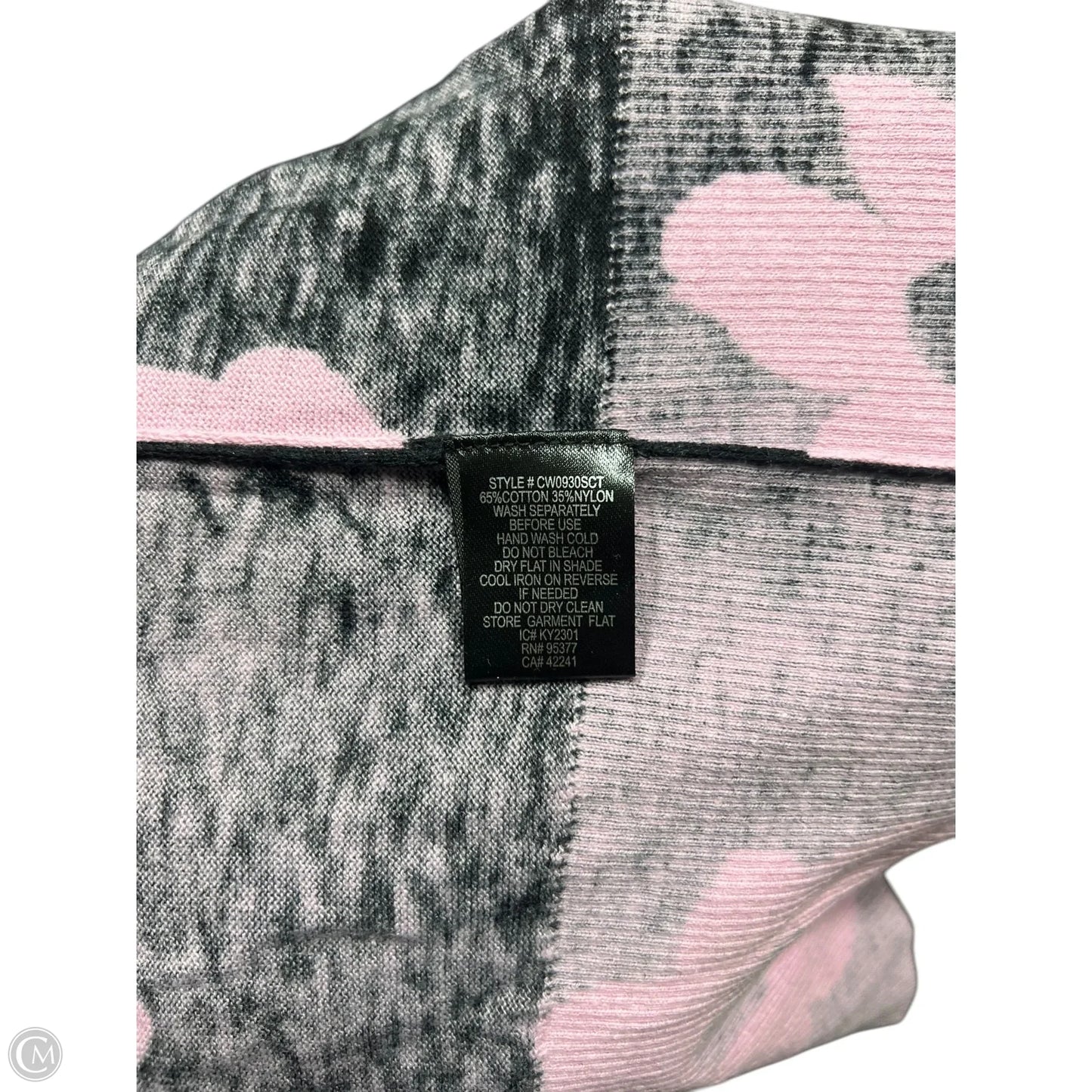 Top Long Sleeve By Sanctuary In Black & Pink, Size: Xxl