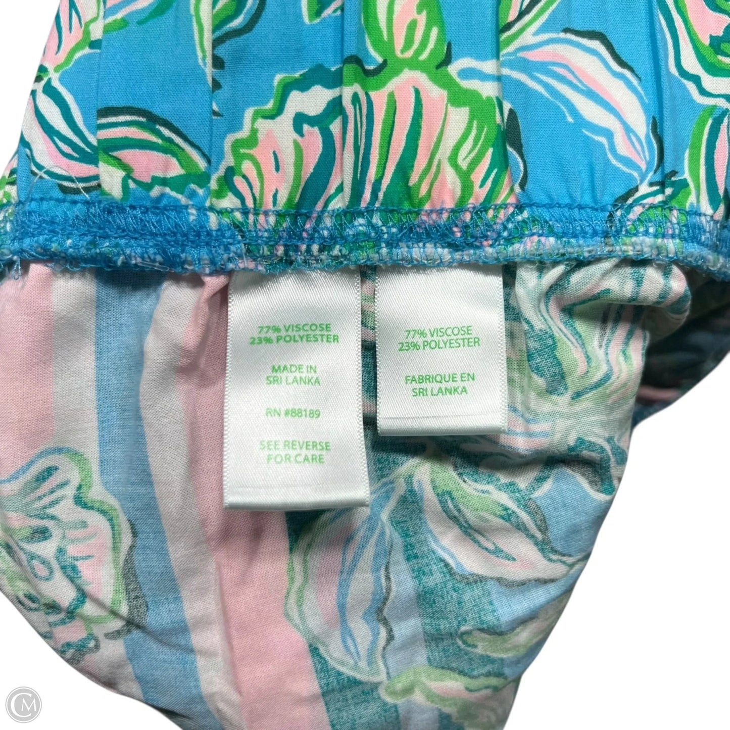 Pants Designer By Lilly Pulitzer In Blue & Green, Size: Xxs
