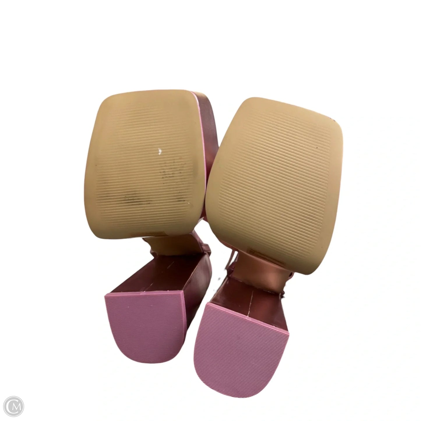 Sandals Heels Block By Steve Madden In Pink, Size: 6