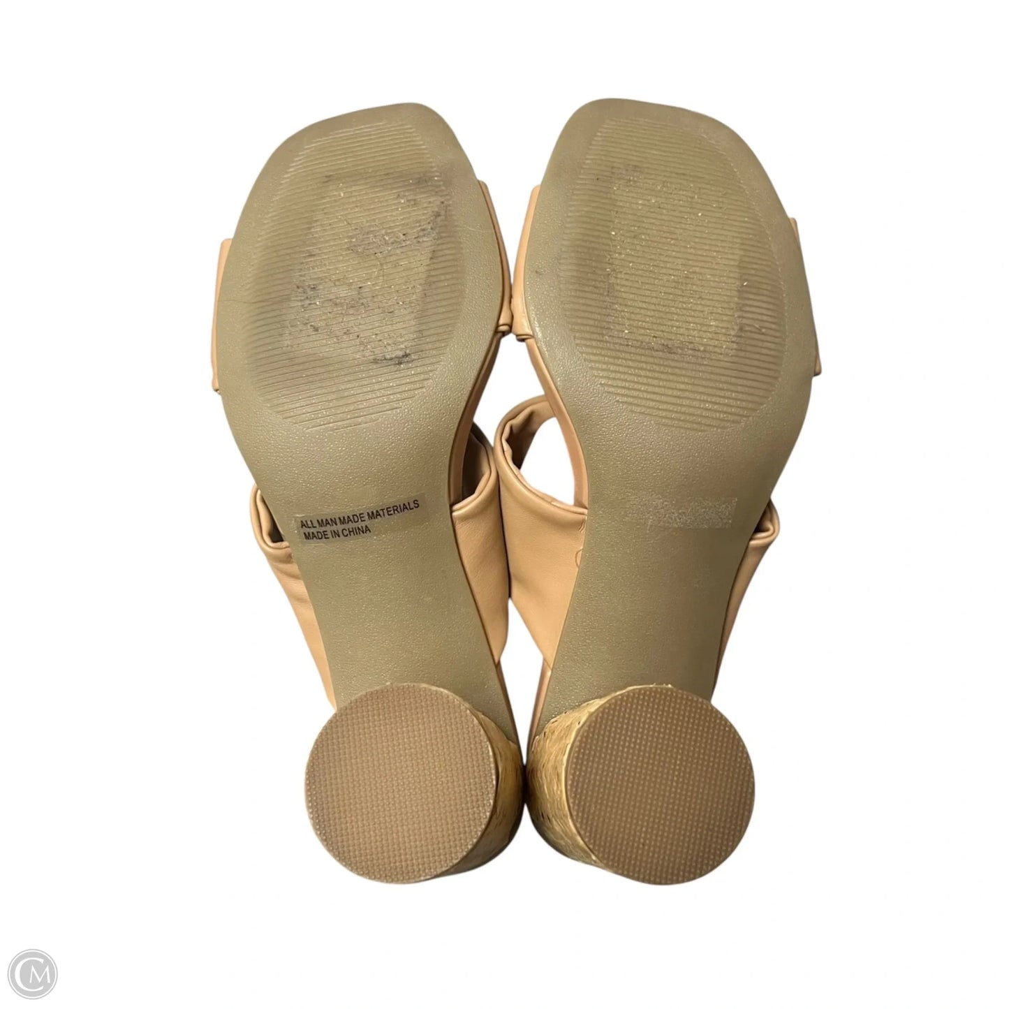 Sandals Heels Block By Dolce Vita In Tan, Size: 7.5